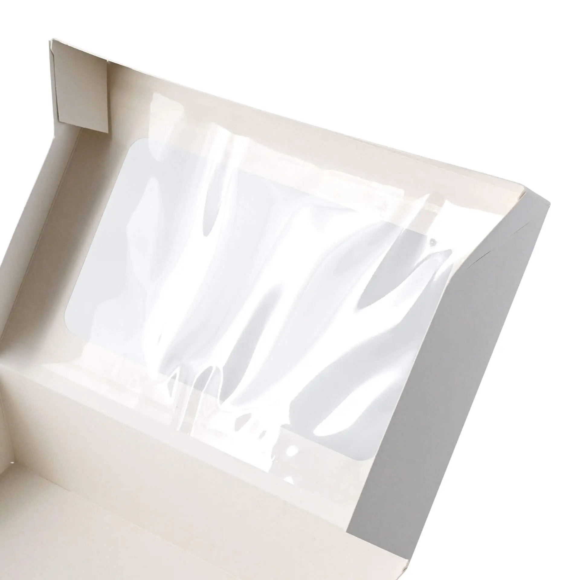 Cupcake Boxen (6er), Zellulose-Fenster, weiss