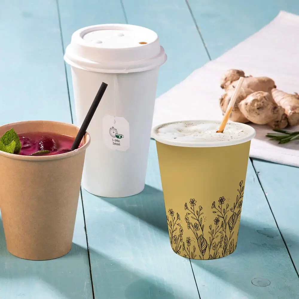 Pappbecher Frühling "Blumen" 200 ml / 8 oz, Ø 80 mm, gelb dhd041101-pappbecher-fruehling-blumen-200-ml-8-oz-80-mm-gelb-6