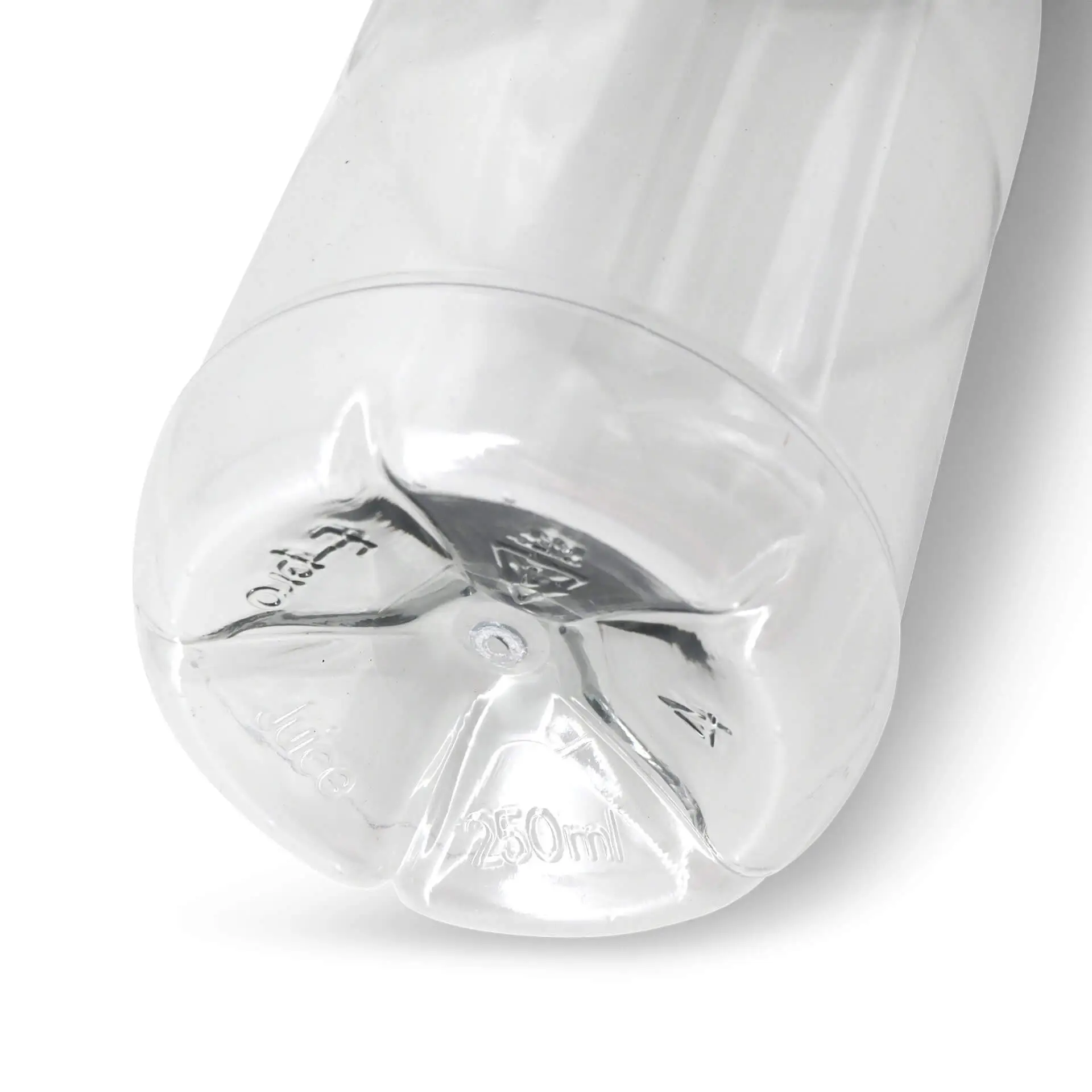 Bouteille en rPET 250 ml, transparente, bouchon noir dcd03034-rpet-flaschen-250-ml-klar-deckel-schwarz-3