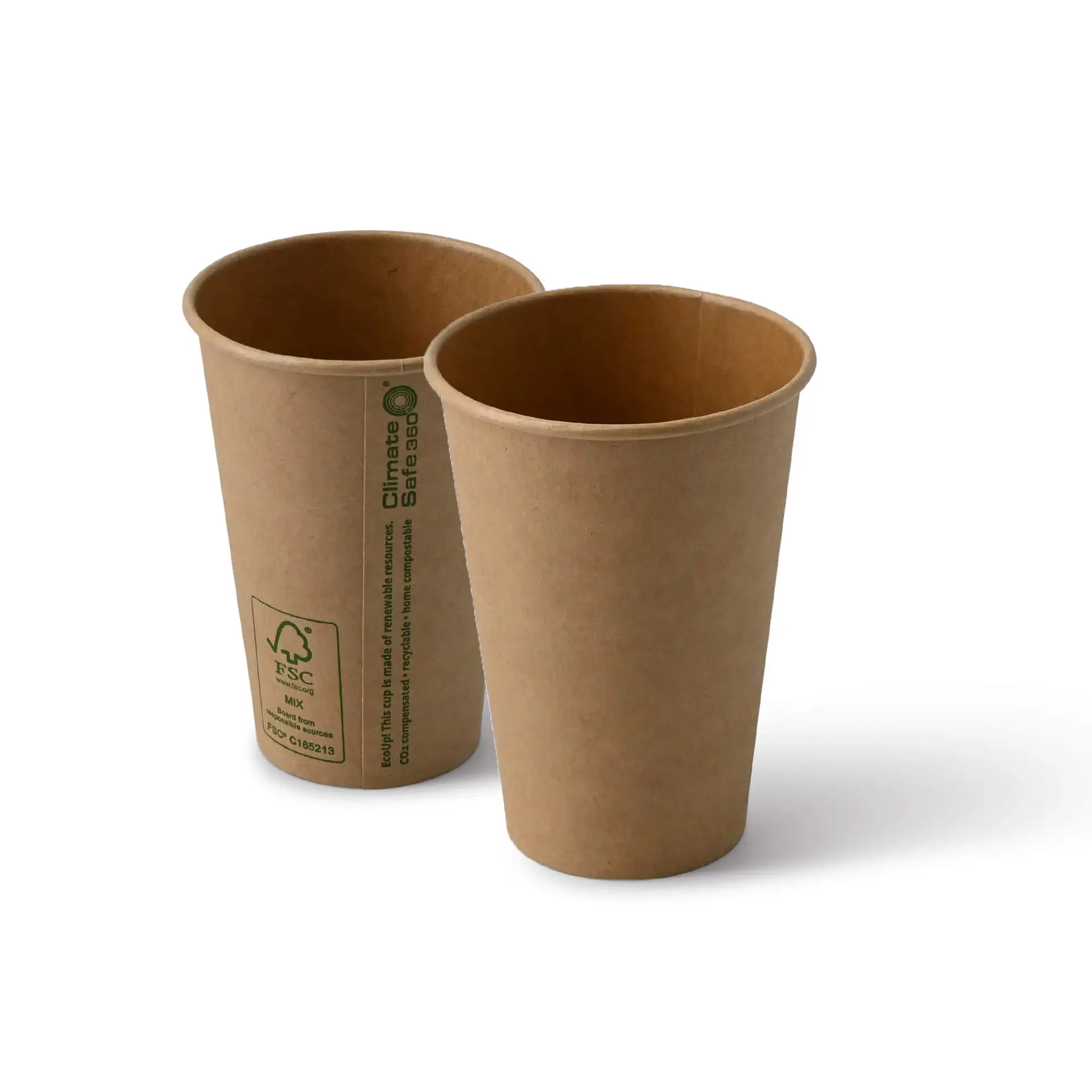 Automaten Becher aus Pappe 180 ml / 7,5 oz, ungebleicht
