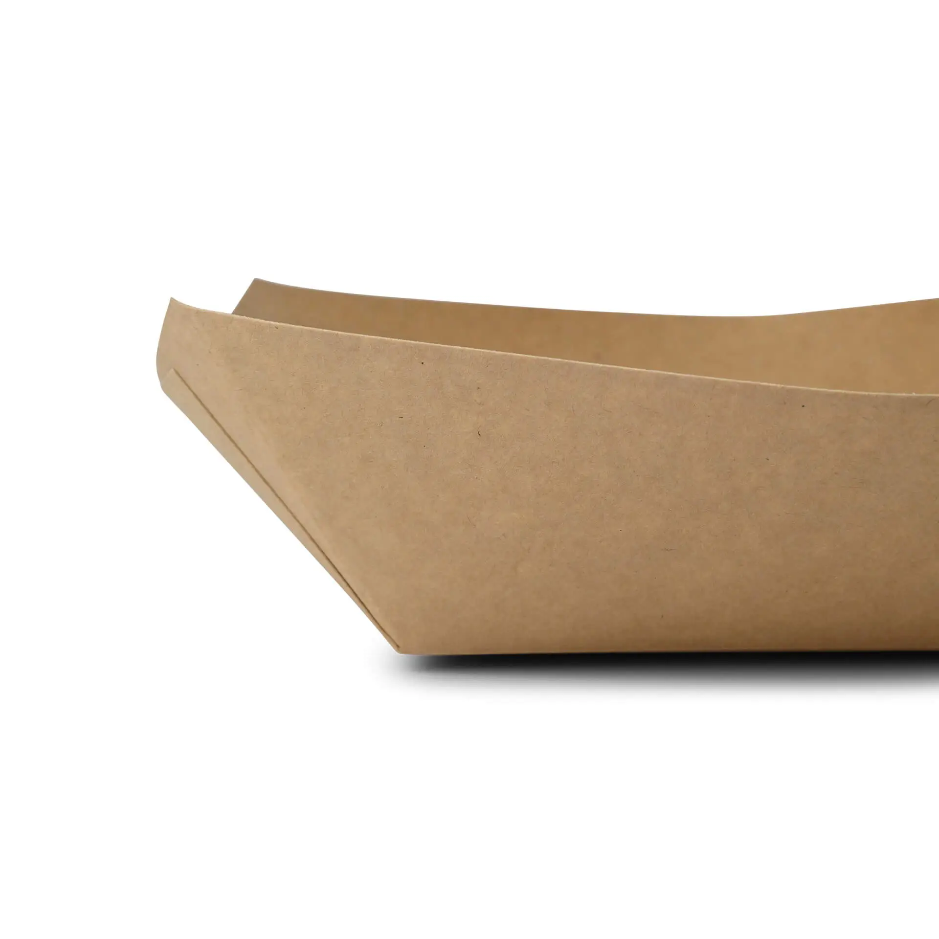 Barquette à snack en carton 800 ml, 21,5 x 16 x 5 cm, marron