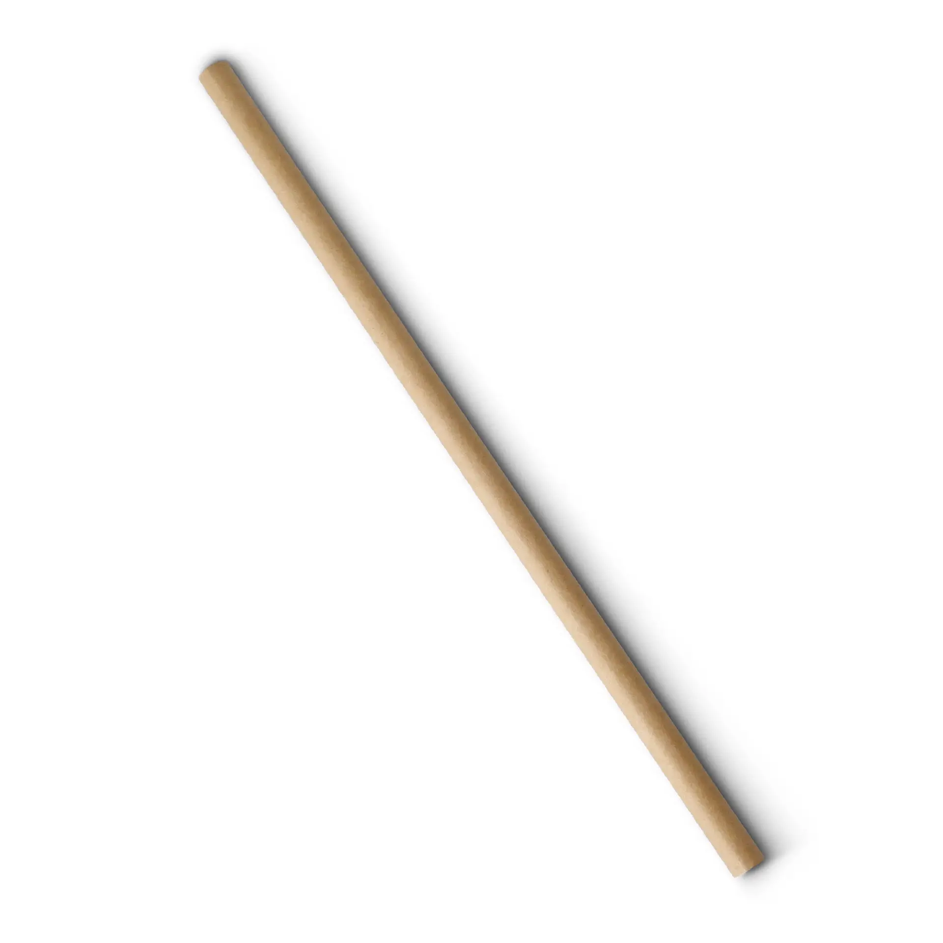 Jumbo Trinkhalm 23 cm, Ø 0,8 cm, braun, vertikal gerollt