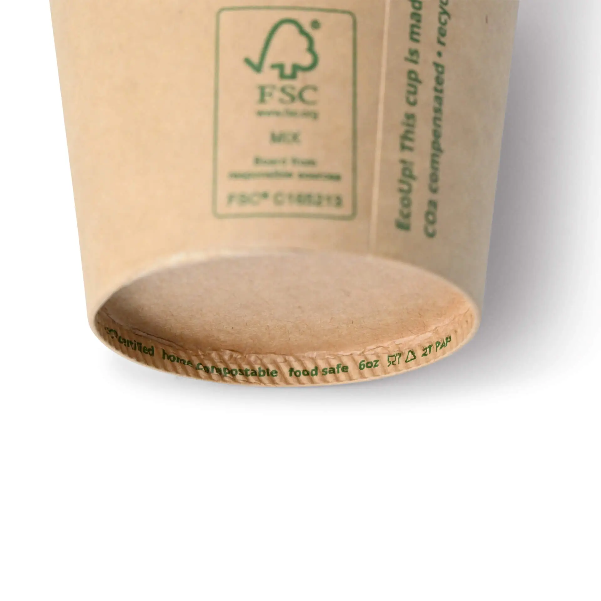 Pappbecher (beschichtet) 150 ml / 6 oz, Ø 80 mm, braun Pappbecher (beschichtet) 150 ml / 6 oz, Ø 80 mm, braun