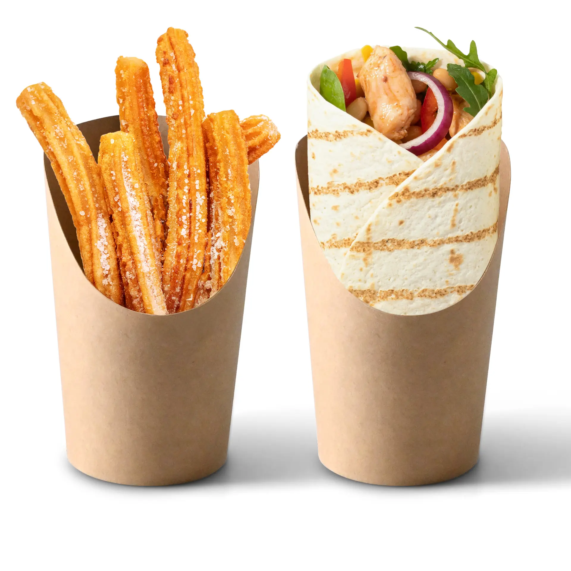 Wrap Verpackung  300 ml, braun