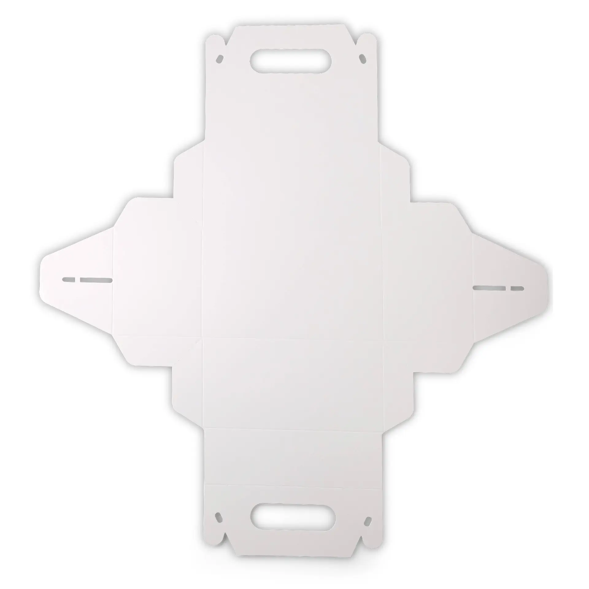 Kuchenbox aus Pappe mit Griff S, 18 x 11 x 9 cm, weiss, faltbar