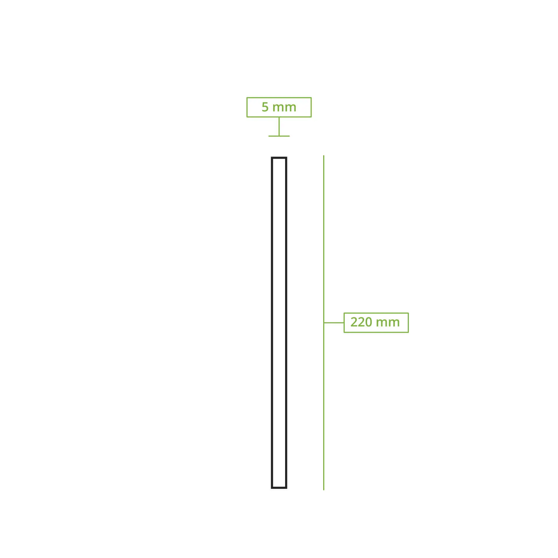 Papier-Trinkhalme flexibel 22 cm, Ø 0,5 cm, schwarz, einzeln verpackt