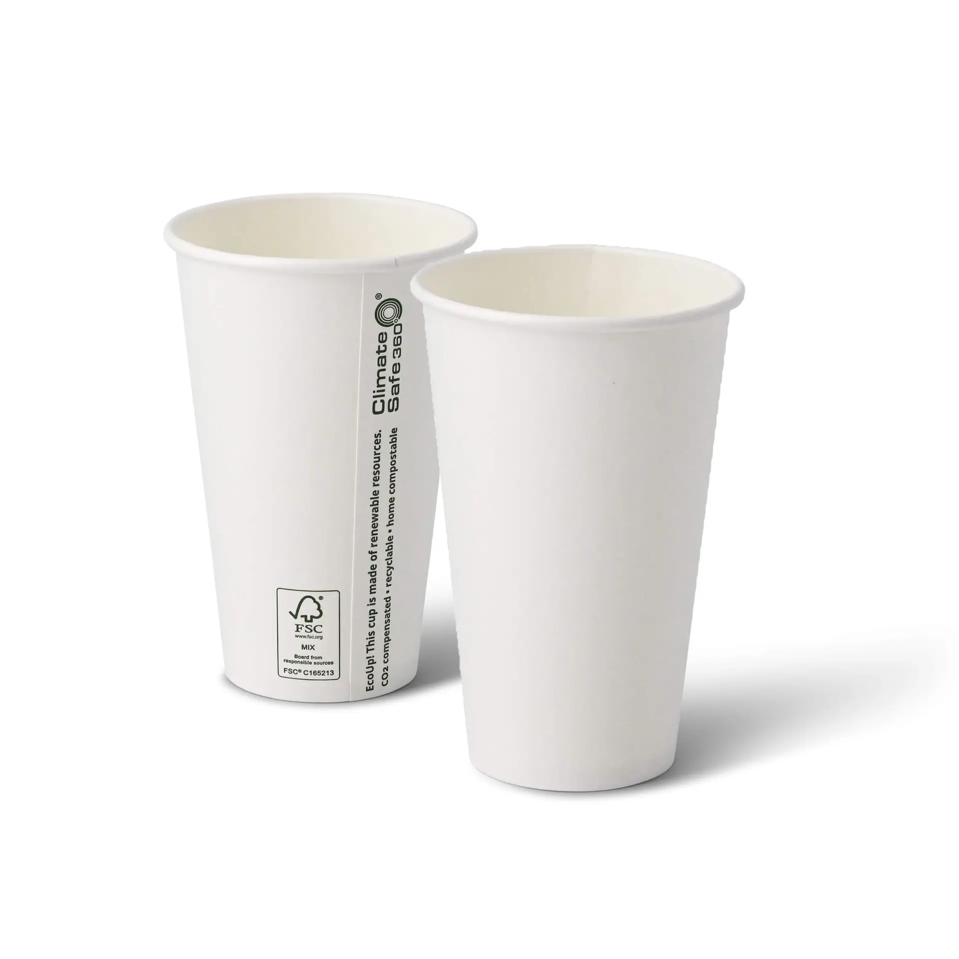 Gobelet en carton blanc, 40 cl / 16 oz, Ø 90 mm