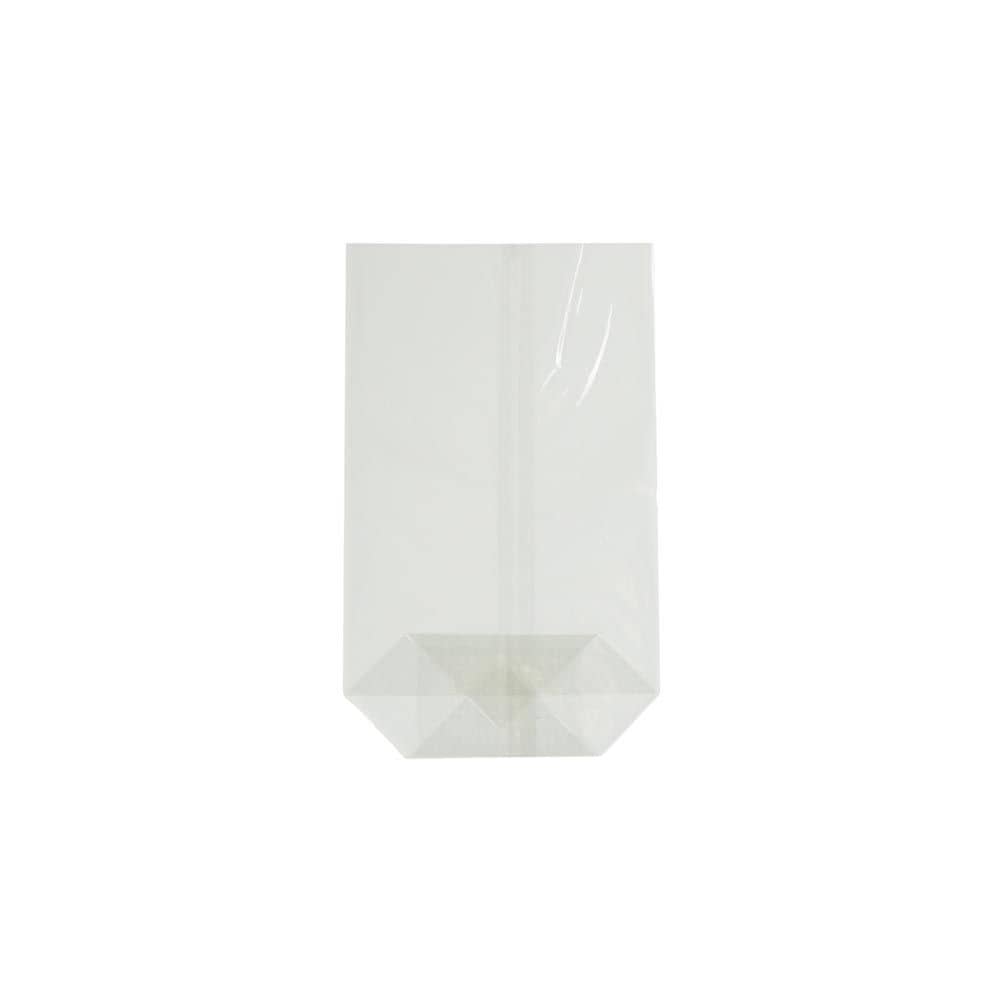 Zellglas-Kreuzbodenbeutel 9,5 x 16 cm, transparent