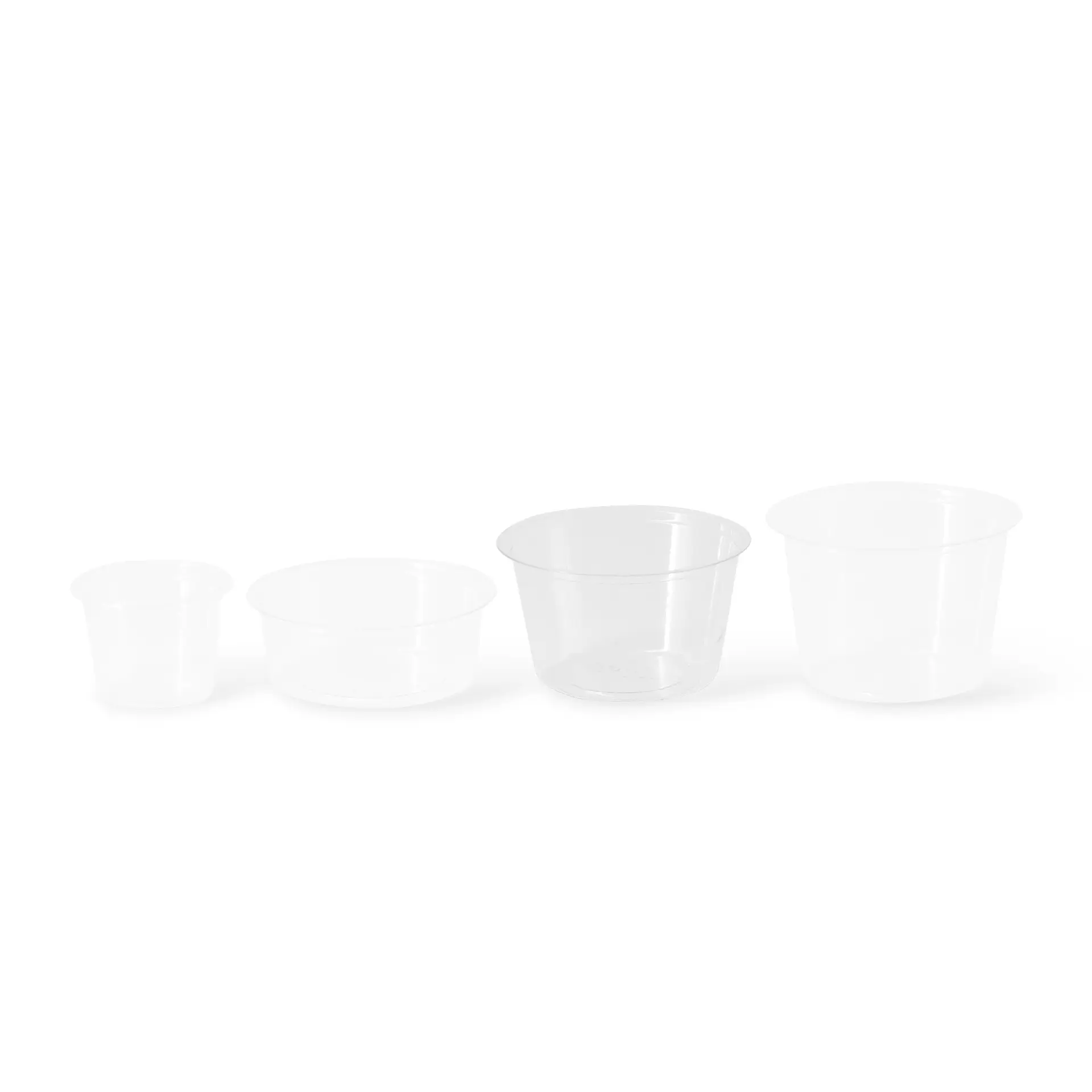 Portionsbecher aus PLA 80 ml, Ø 70 mm, klar