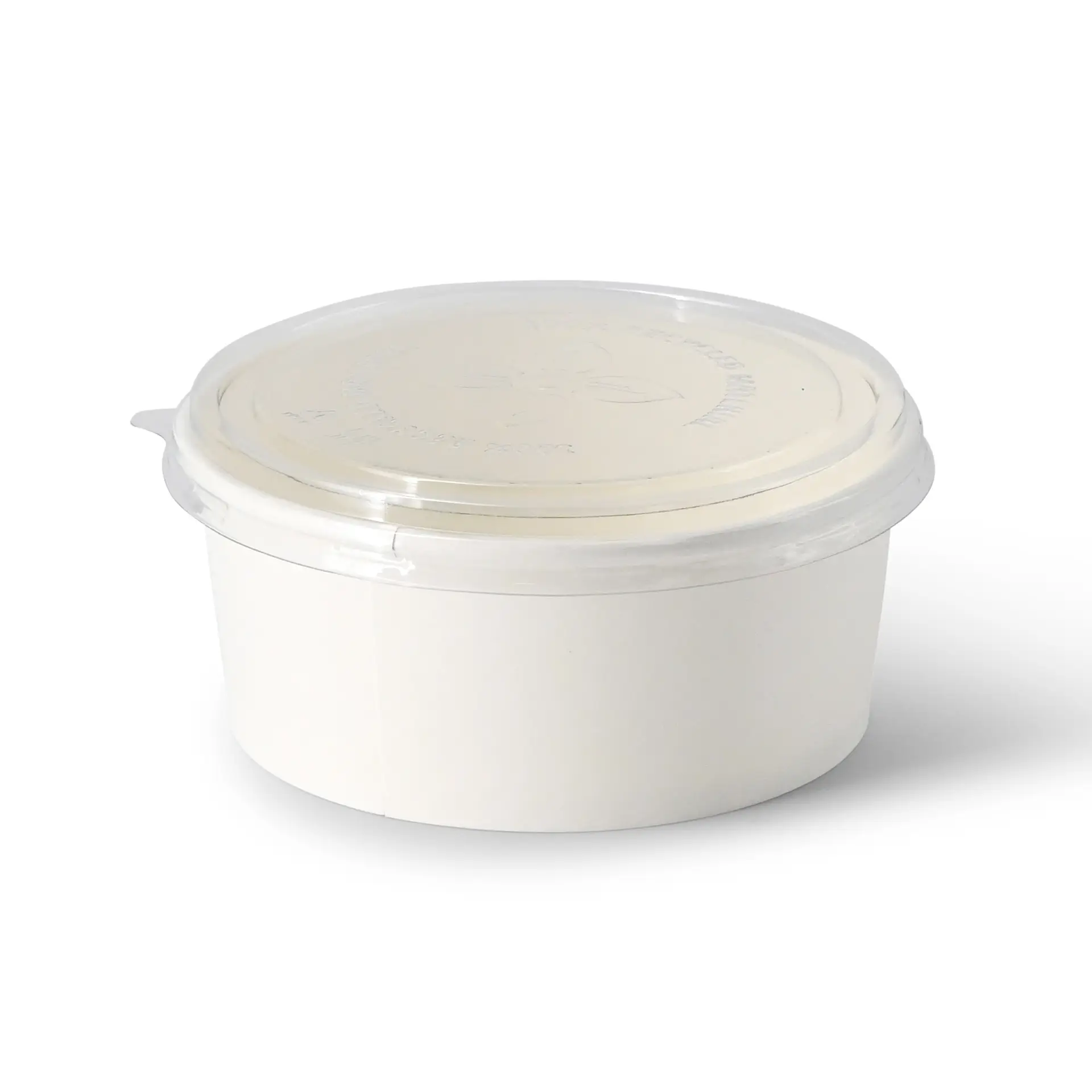 Kartonschale / Salatschale (bio-beschichtet) 650 ml, Ø 150 mm, weiss