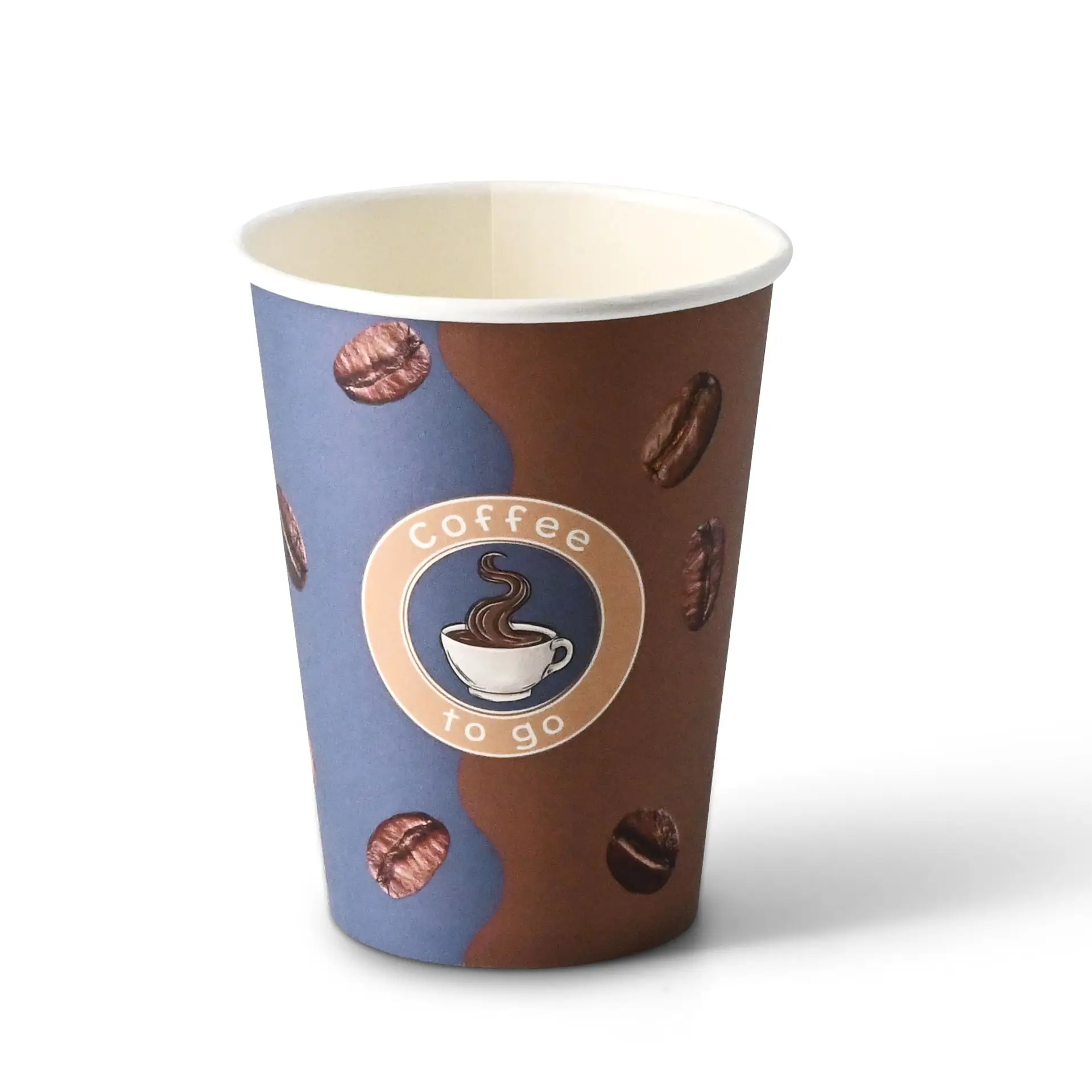 Gobelet en carton imprimé "Café" 30 cl / 8 oz, Ø 90 mm