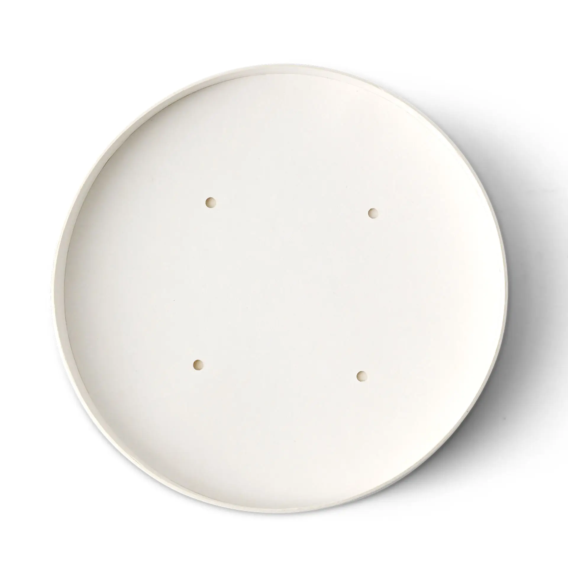 Couvercle ventilé en carton blanc pour pot premium, Ø 115 mm