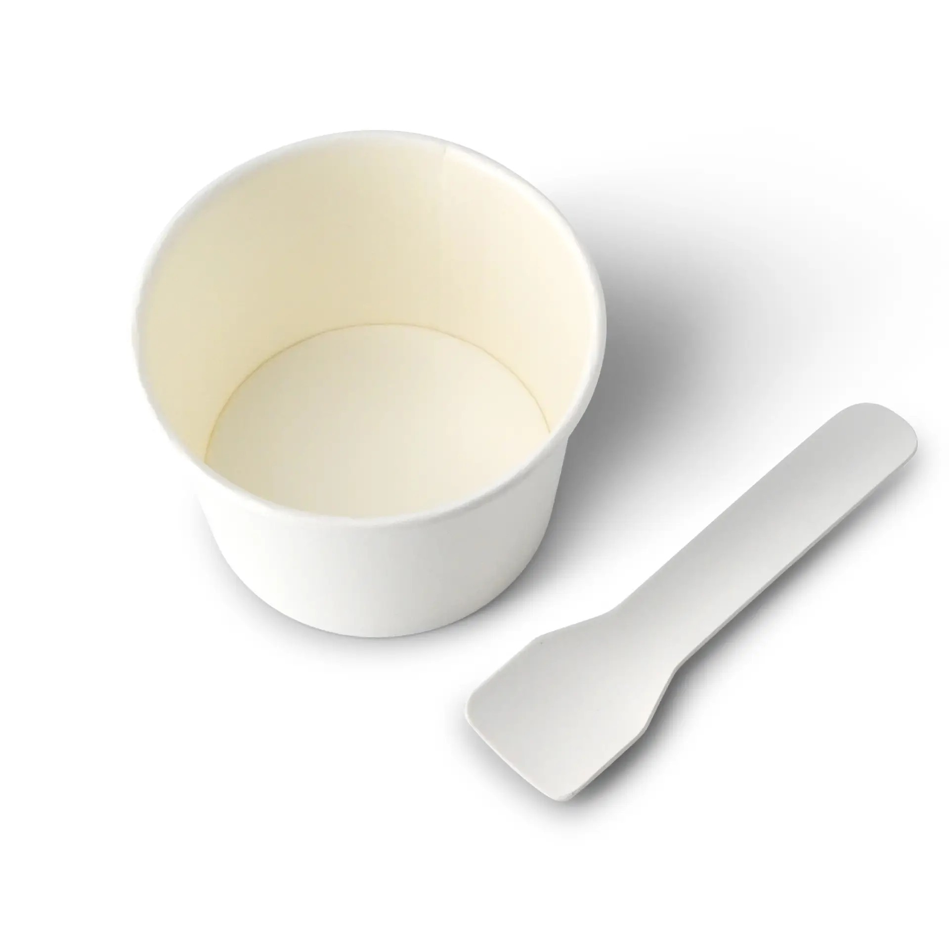 Eisbecher aus Pappe 75 ml, max. 130 ml, Ø 76 mm, weiß Eisbecher aus Pappe 75 ml, max. 130 ml, Ø 76 mm, weiß