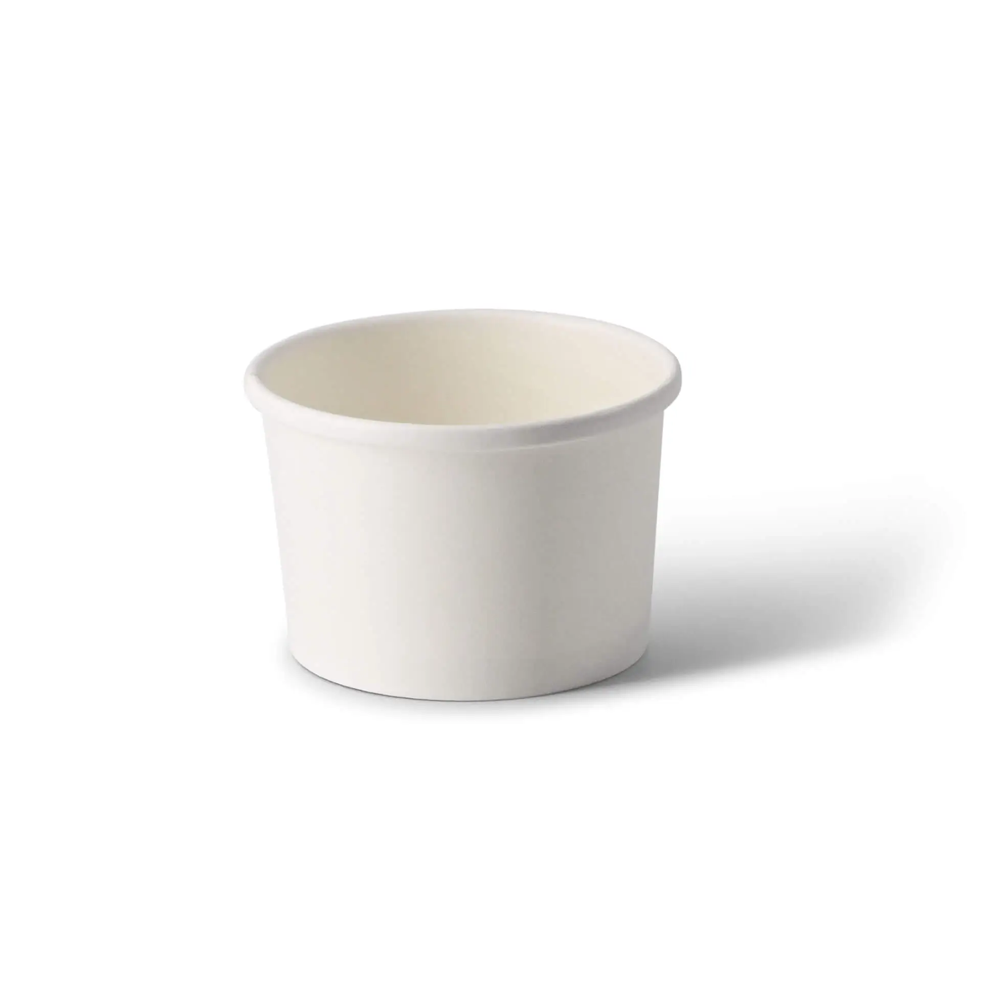 Suppenbecher to go aus Karton (Premium) 200 ml, Ø 90 mm, weiss, bio-beschichtet