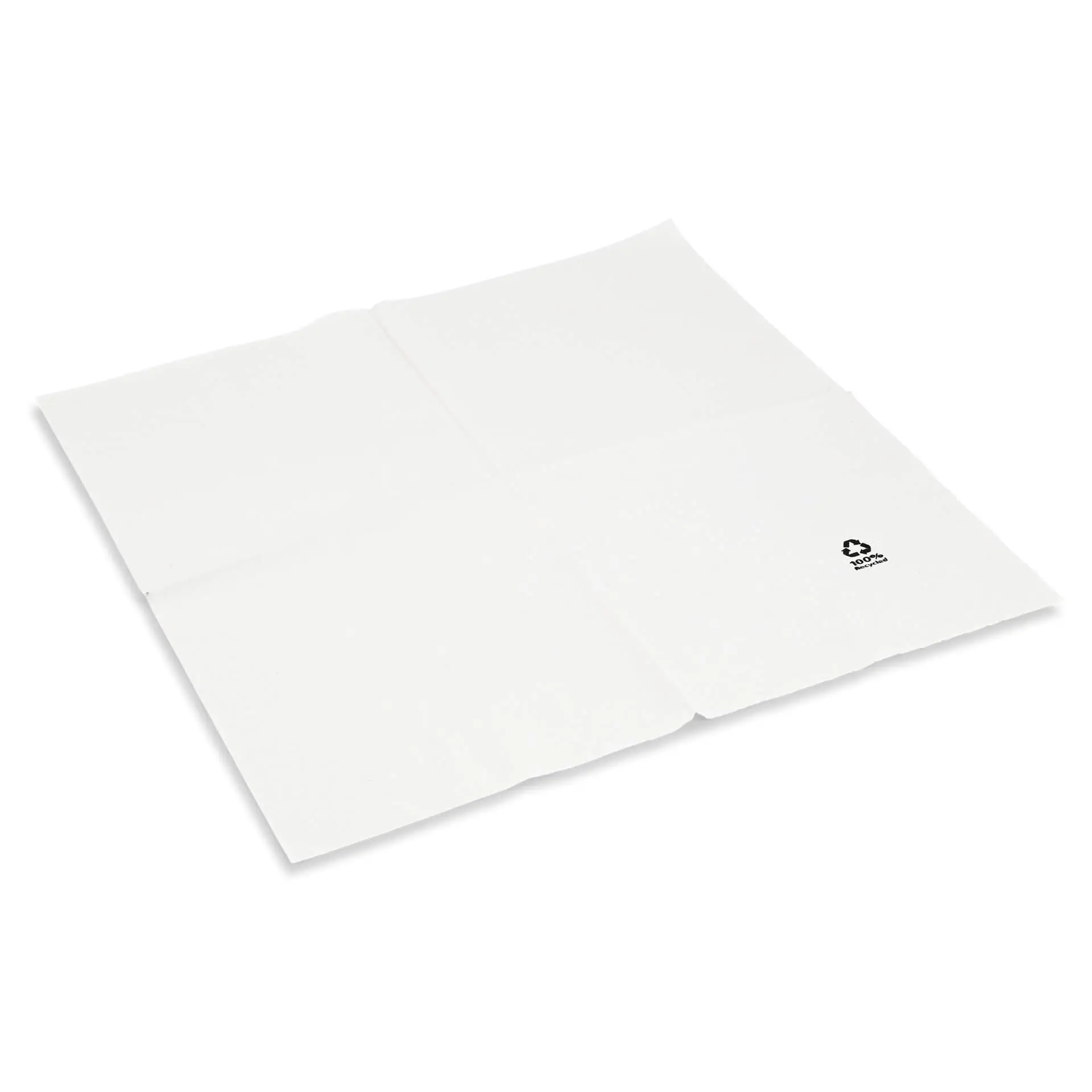 Servietten aus recyceltem Papier 33 x 33 cm, 2-lagig, 1/4 Falz, weiss dse028281-servietten-aus-recyceltem-papier-33-x-33-cm-2-lagig-14-falz-weiss-2