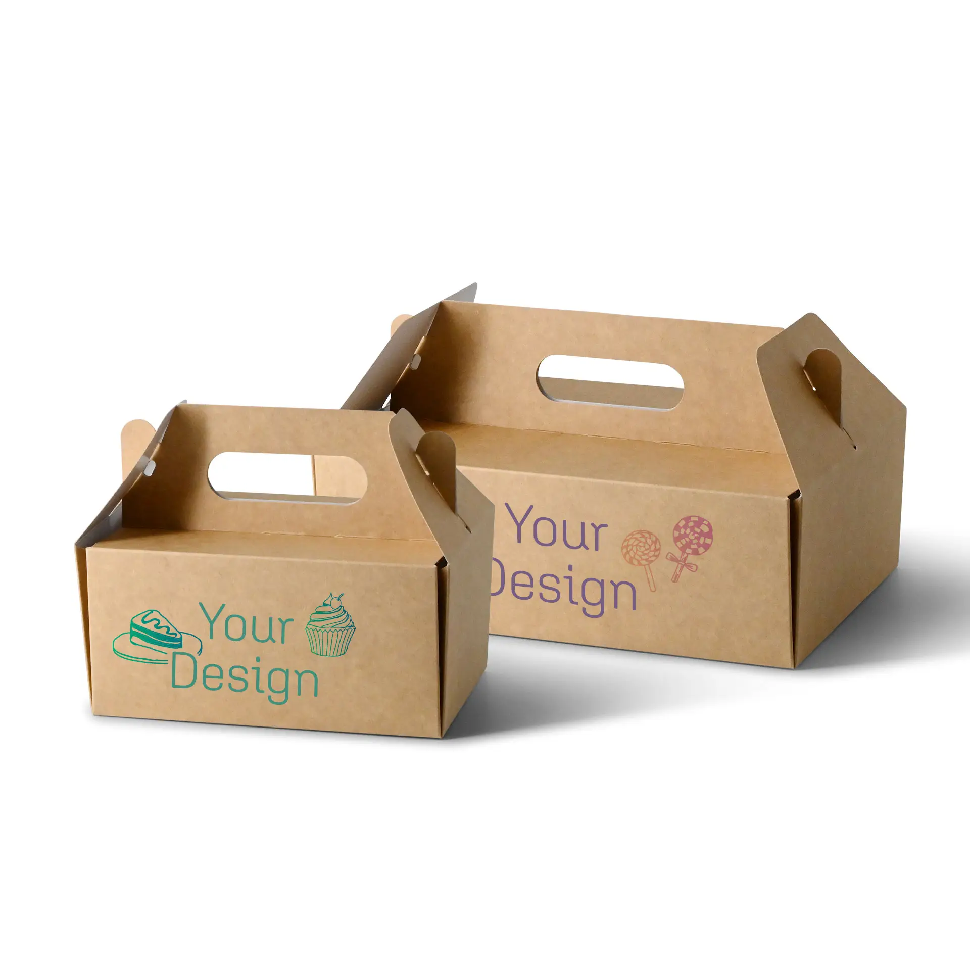 Kuchenboxen aus Pappe - bedruckte Gebäckboxen