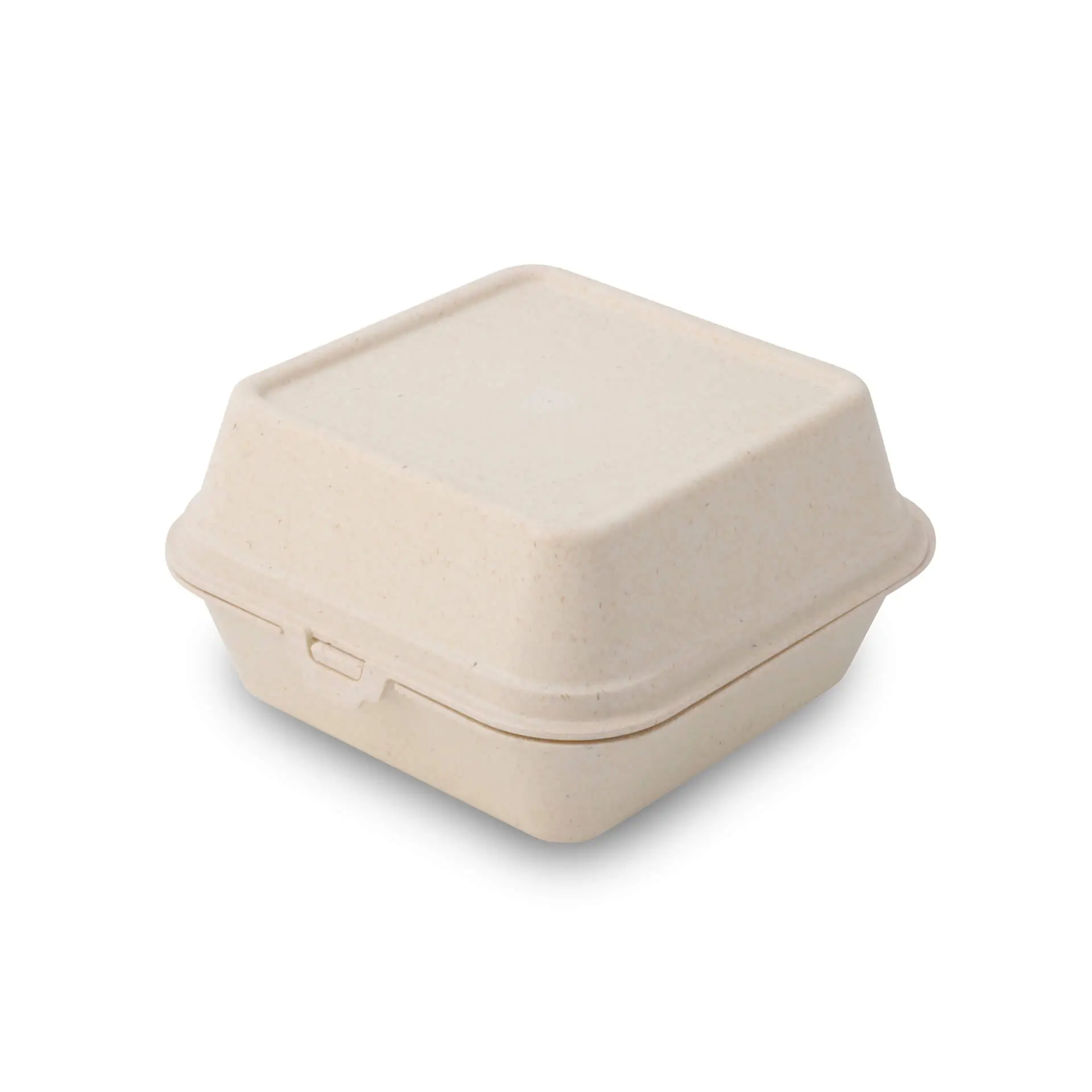 Mehrweg Burgerboxen "merways Box" 16 x 15 x 8,5 cm, Cashew / creme-weiss Mehrweg Burgerboxen "merways Box" 16 x 15 x 8,5 cm, Cashew / creme-weiss