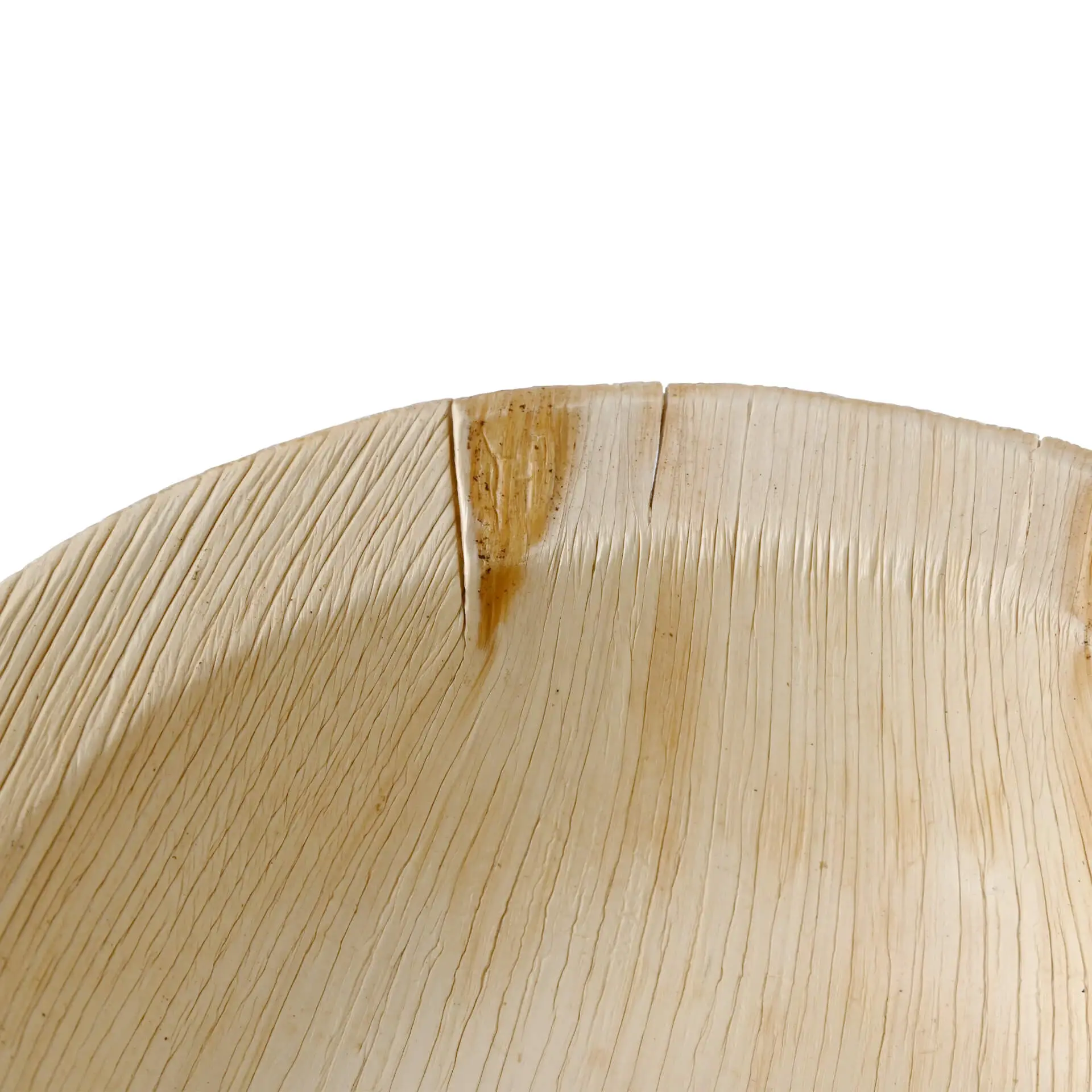 Assiette en feuille de palmier "Palmware®" Ø 14 cm, profonde, ronde, avec bord Assiette en feuille de palmier "Palmware®" Ø 14 cm, profonde, ronde, avec bord