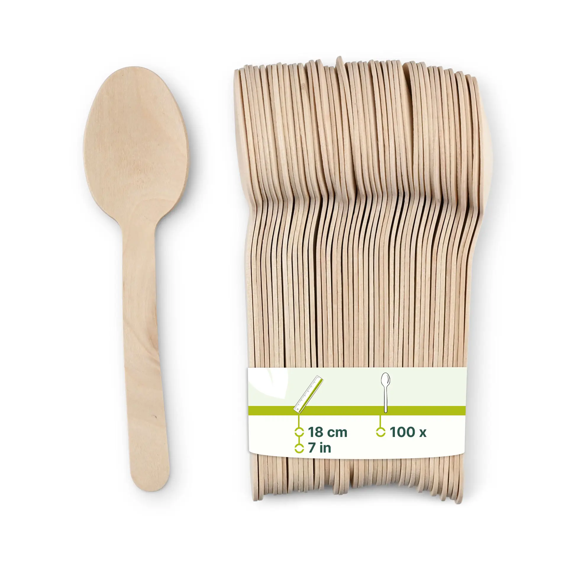 Holzlöffel (Premium) 18 cm, biobeschichtet Holzlöffel (Premium) 18 cm, biobeschichtet