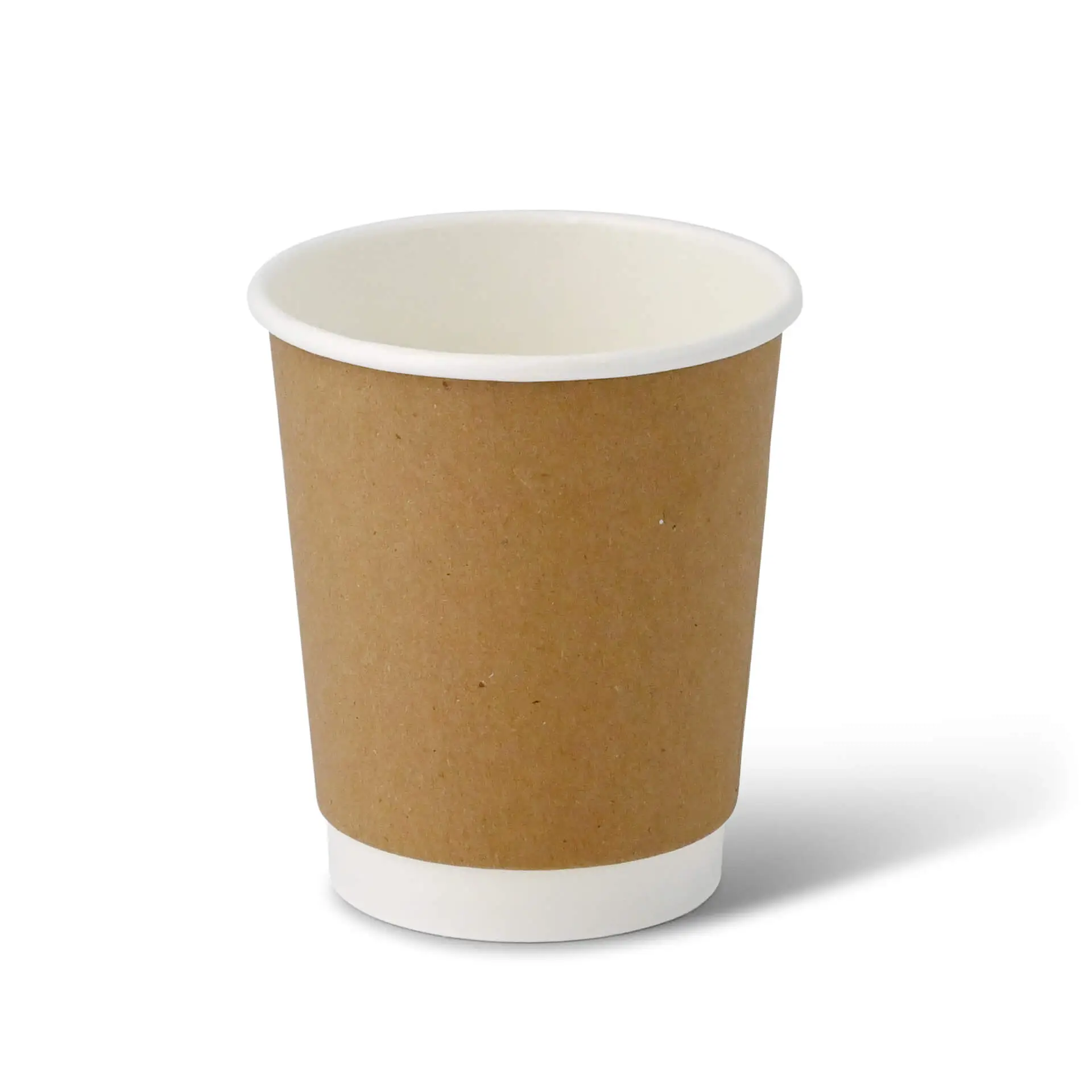 Coffee to go Becher aus Pappe, doppelwandig, 200 ml / 8 oz, Ø 80 mm, braun dhd048721-coffee-to-go-becher-aus-pappe-doppelwandig-200-ml-8-oz-80-mm-braun-1