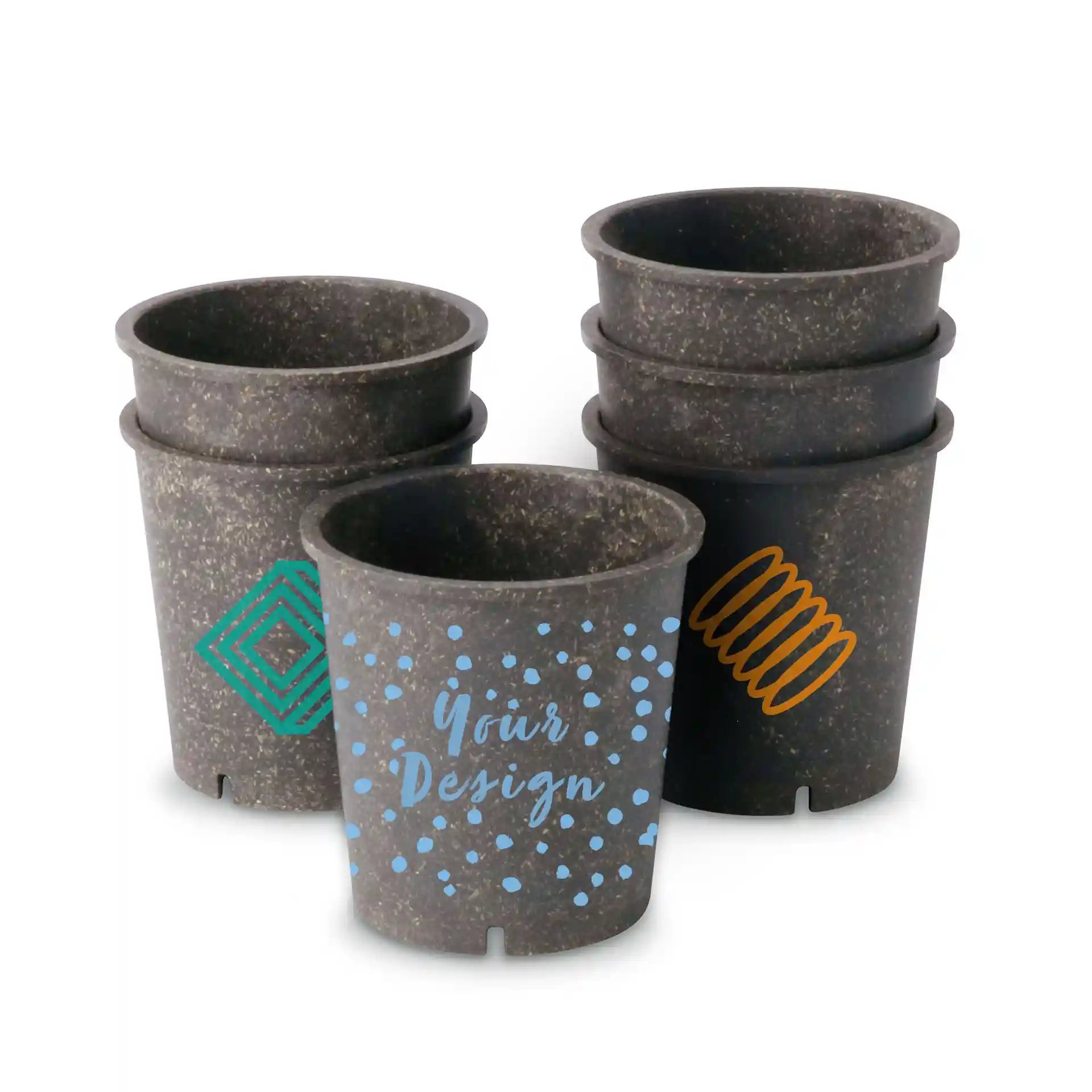 Personnalisez des pots à soupe réutilisables, 400 ml, gris