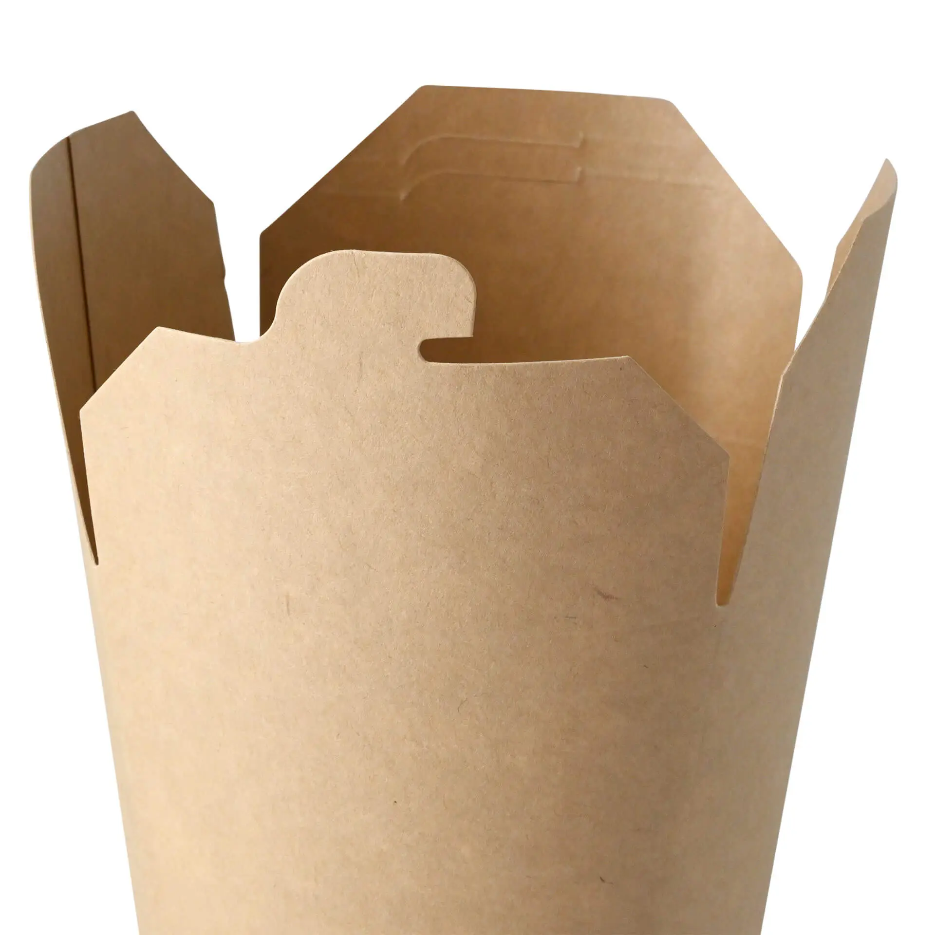 Nudelboxen / Asiaboxen aus Karton (beschichtet) 800 ml, braun