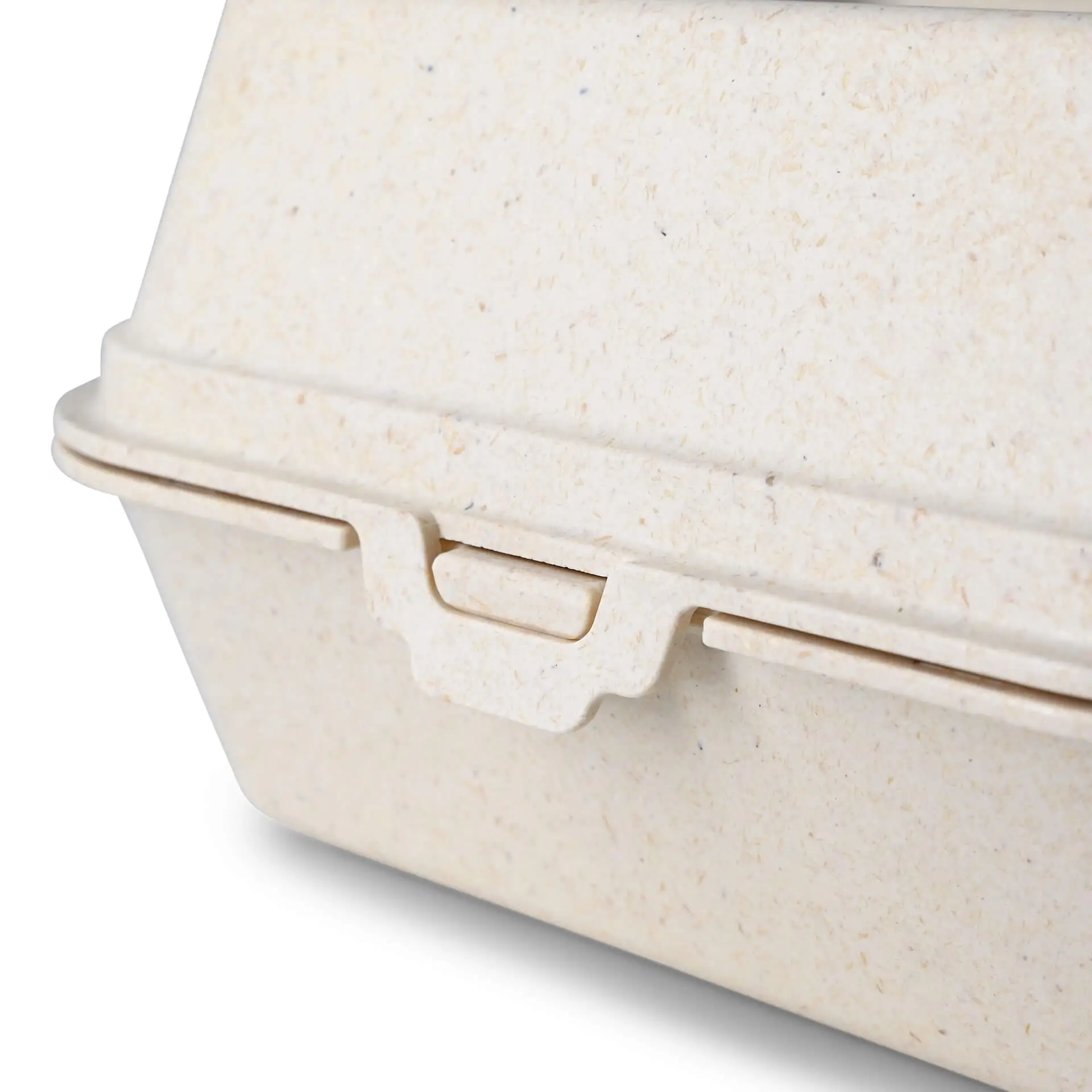 Mehrweg Burgerboxen "merways Box" 16 x 15 x 8,5 cm, Cashew / creme-weiss Mehrweg Burgerboxen "merways Box" 16 x 15 x 8,5 cm, Cashew / creme-weiss