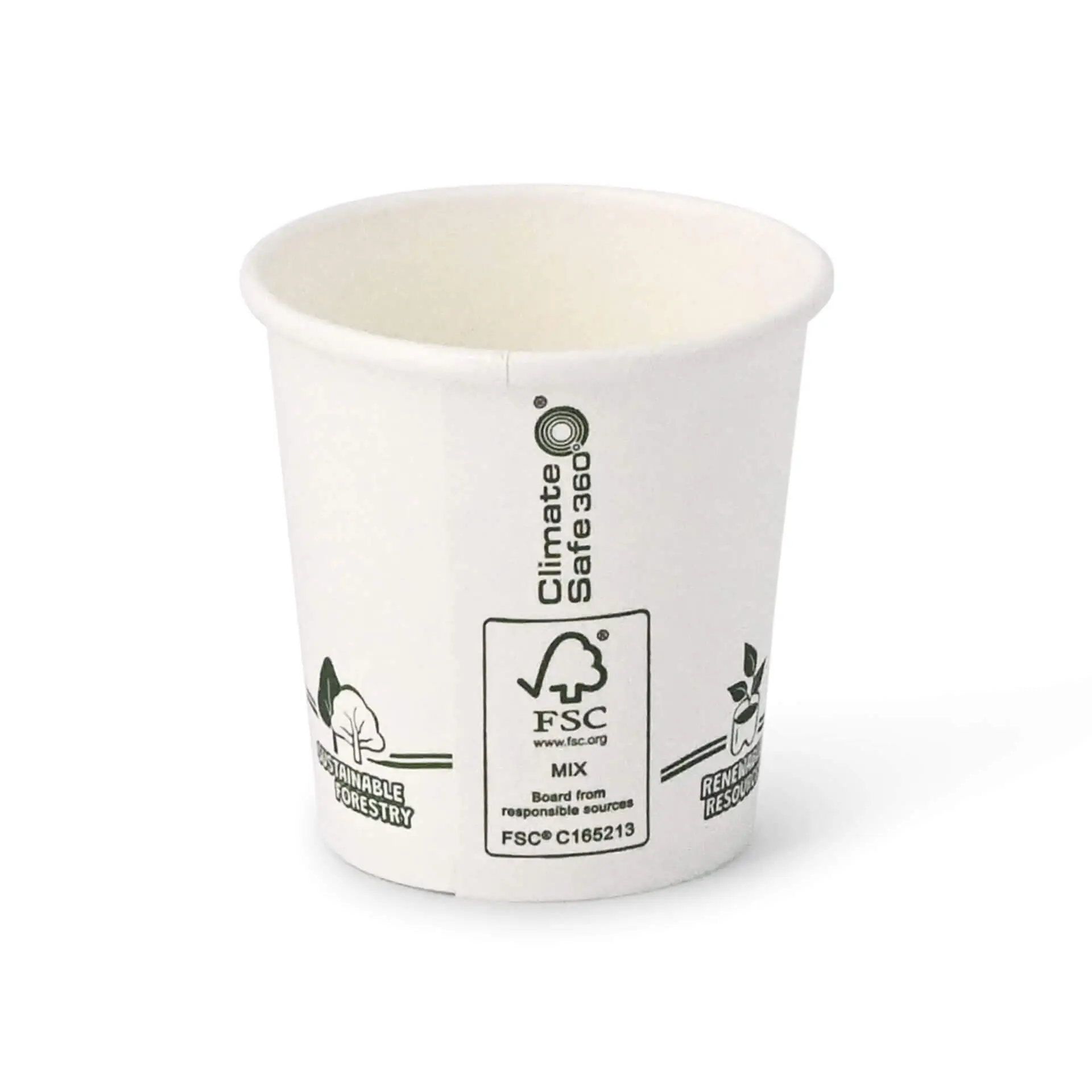 Gobelet en carton blanc, logos EcoUp©, 10 cl / 4 oz, Ø 62 mm dhd04522-pappbecher-100-ml-4-oz-62-mm-ecoup-icons-2