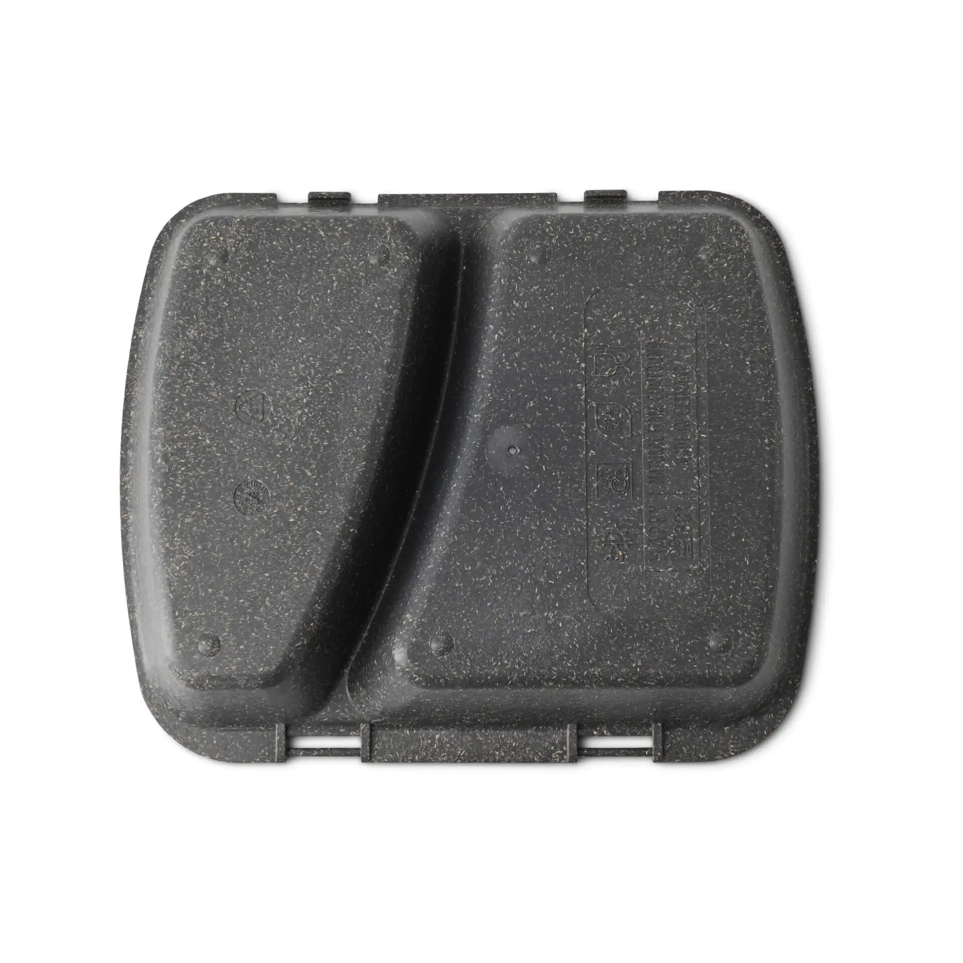 Contenant réutilisable « merways Box » poivre / gris 24,5 x 20 x 4,5cm, 2 compartiments, HP4/2 dfc00852-mehrweg-menuebehaelter-merways-box-245-x-20-x-45-cm-2-kammern-hp42-pfeffer-grau-3