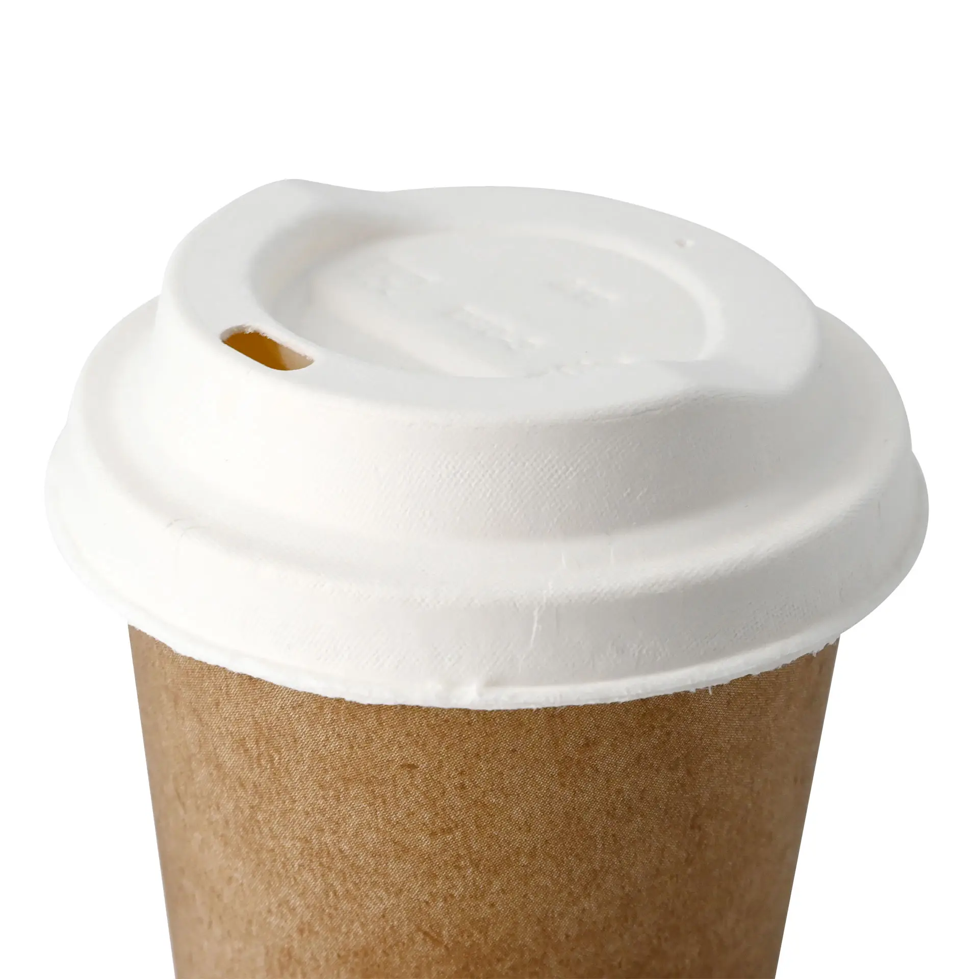 Papp-Deckel Ø 80 mm, weiss, Trinköffnung Papp-Deckel Ø 80 mm, weiss, Trinköffnung