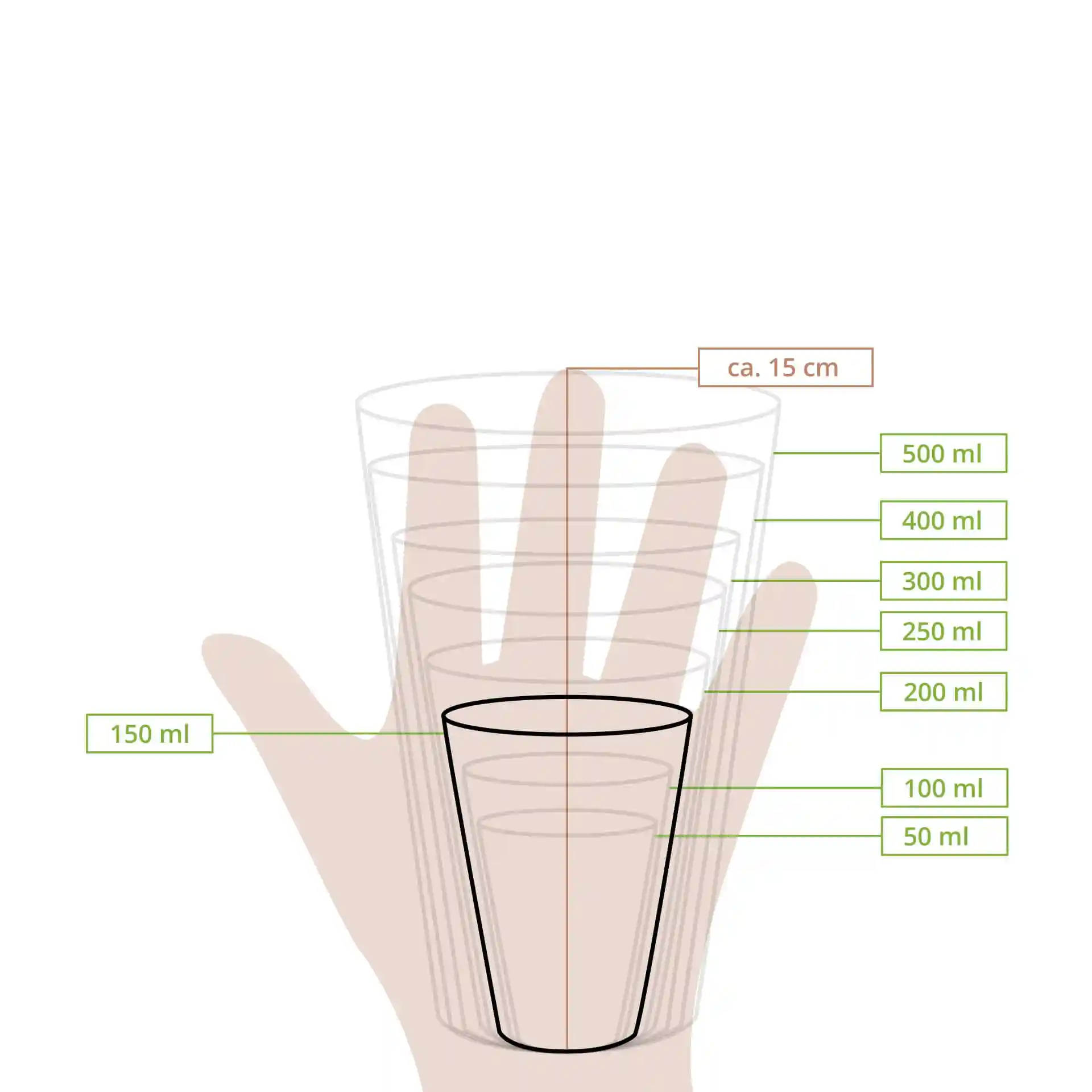Gobelet en carton 150 ml / 6 oz, Ø 80 mm, simple paroi, brun, revêtu de PLA
