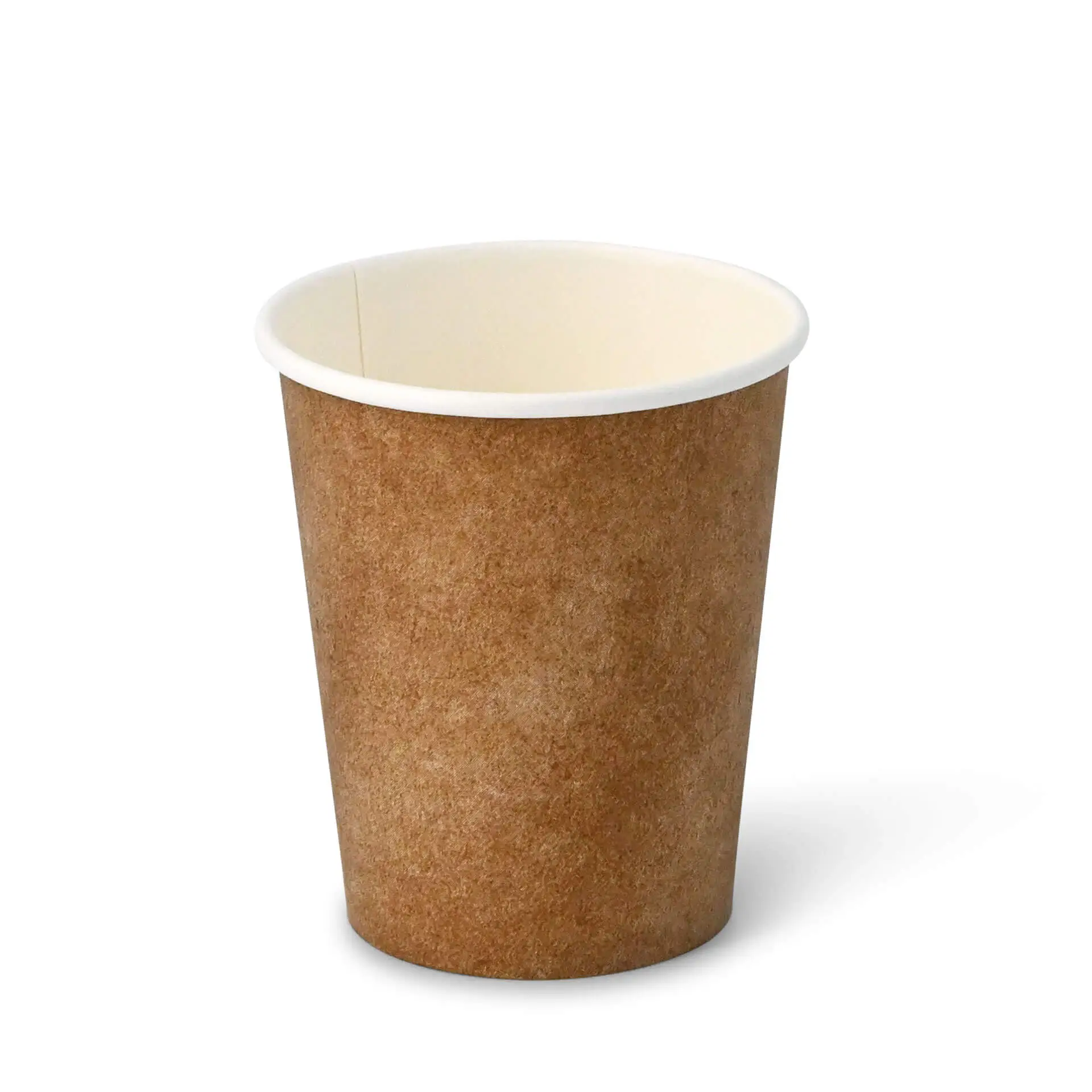 Pappbecher 200 ml / 8 oz, Ø 80 mm, braun, innen weiss dhd04526-pappbecher-200-ml-8-oz-80-mm-braun-innen-weiss-1