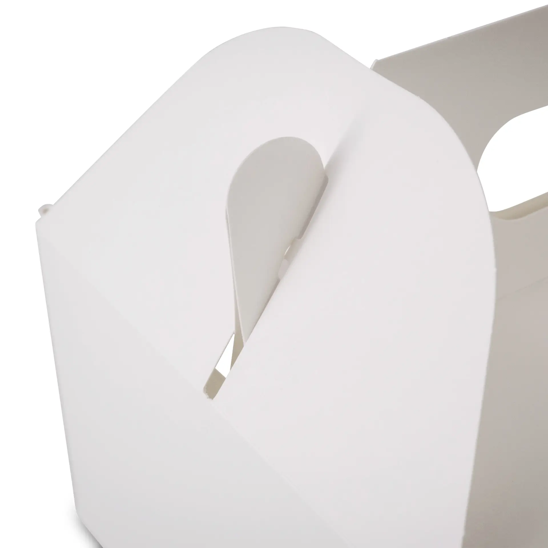 Boîte à gâteaux en carton avec poignée M, 21 x 16 x 9 cm, blanc, pliable