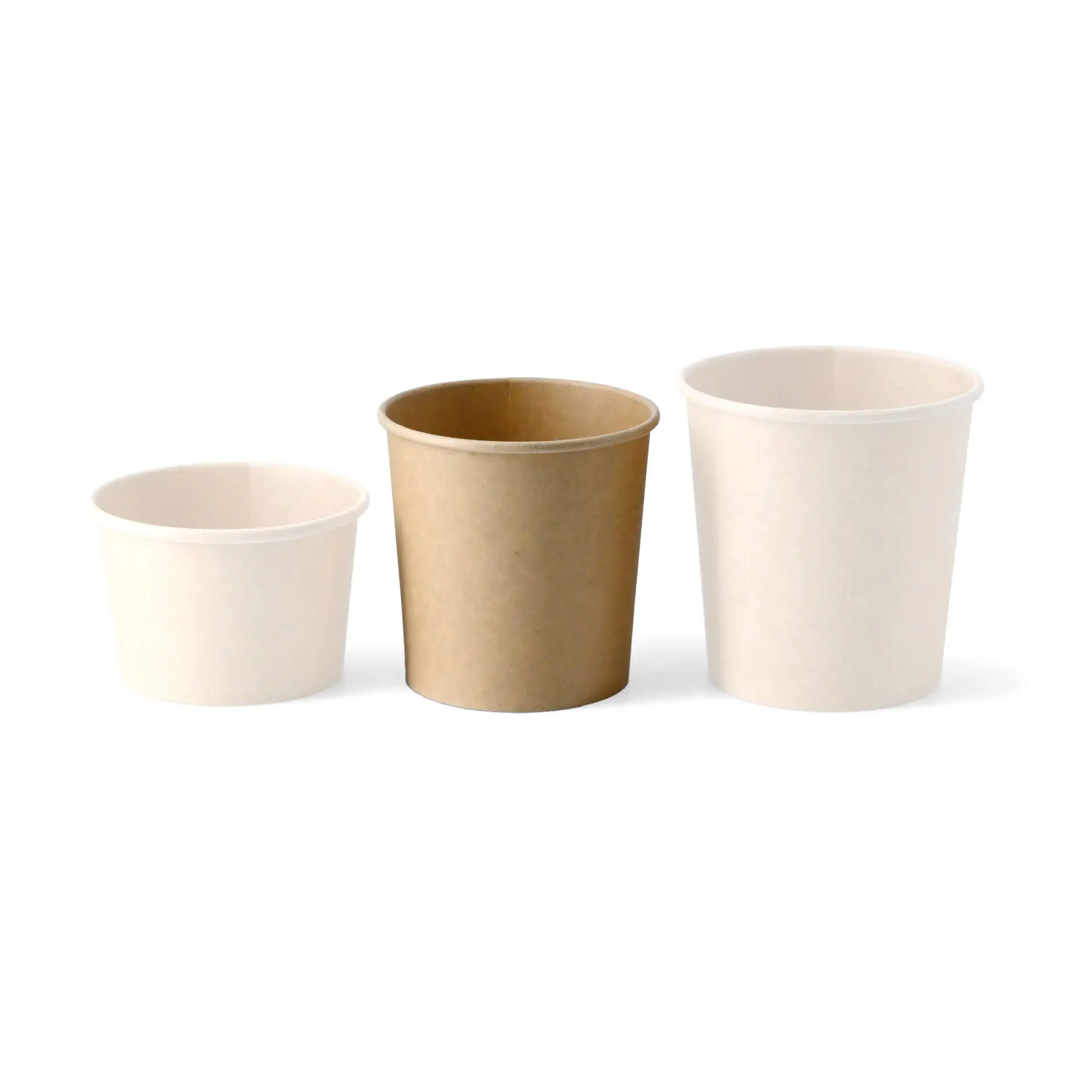 Suppenbecher to go aus Karton (bio-beschichtet) 300 ml / 12 oz, Ø 90 mm, braun