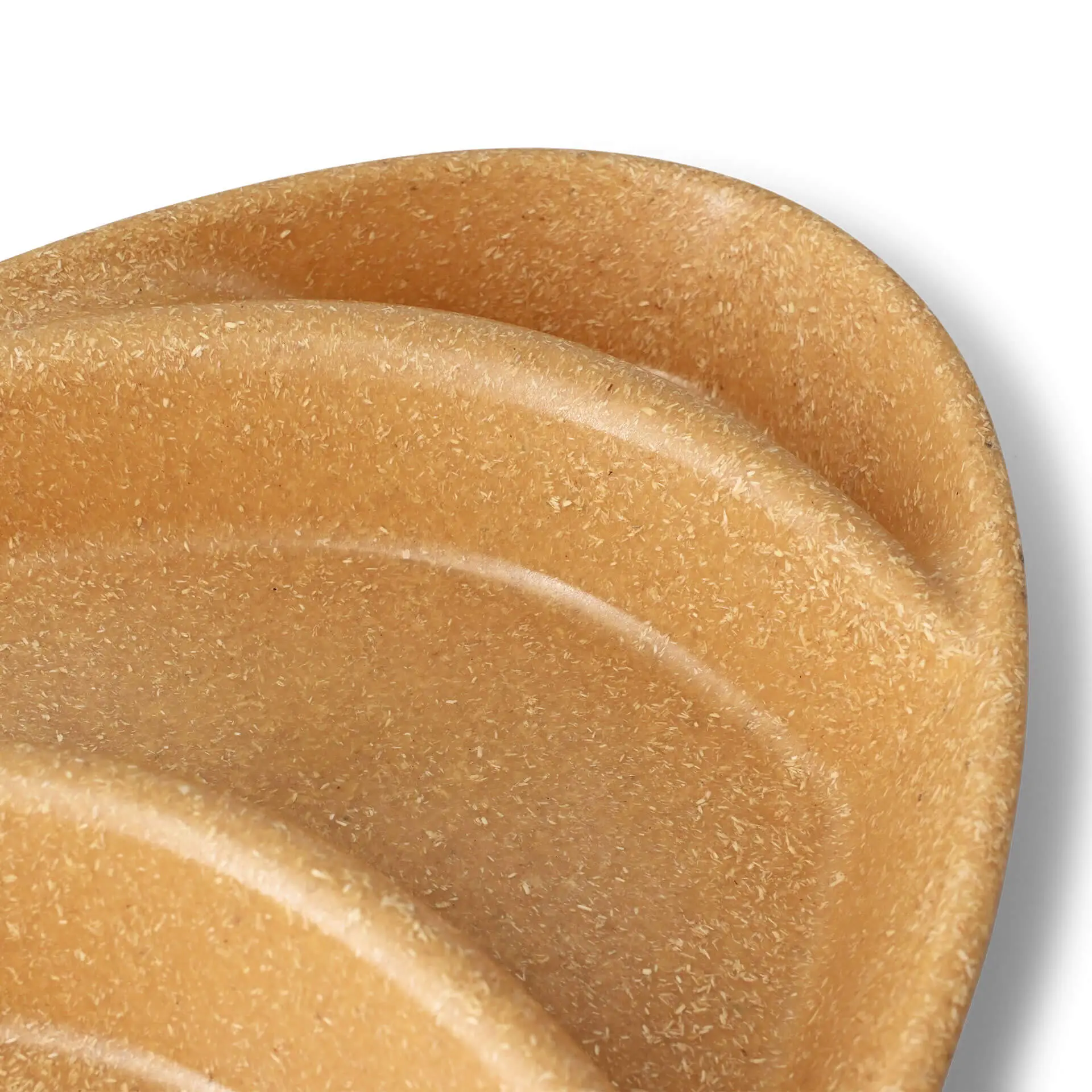 Assiette ovale réutilisable "merways Plate" 27,5 x 20 x 3,5 cm, 3 compartiments, caramel / brun dfc008351-mehrweg-menue-teller-merways-plate-275-x-20-x-35-cm-3-kammern-tropfenfoermig-karamell-braun-4