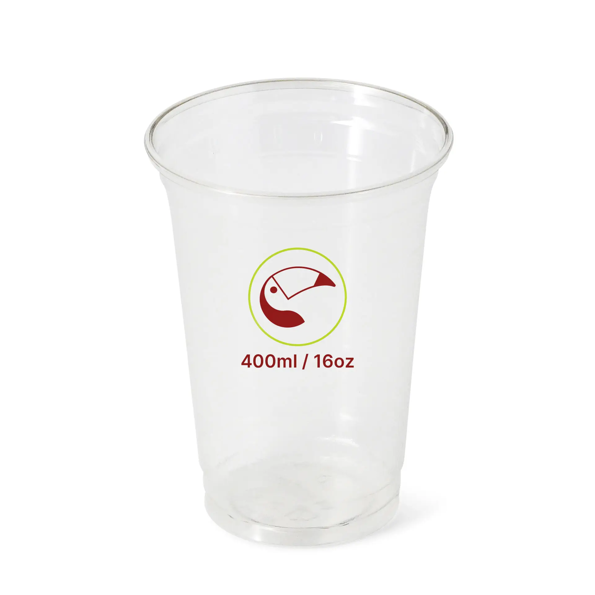 Plastikbecher bedrucken 400 ml / 16 oz, transparent, rPET