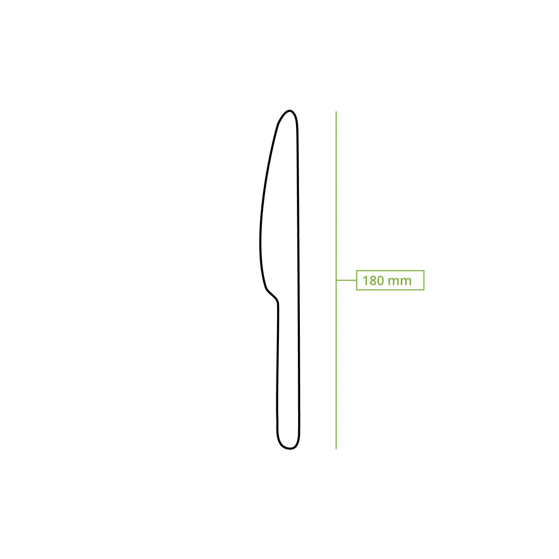 Mehrweg-Messer 18 cm, braun Mehrweg-Messer 18 cm, braun