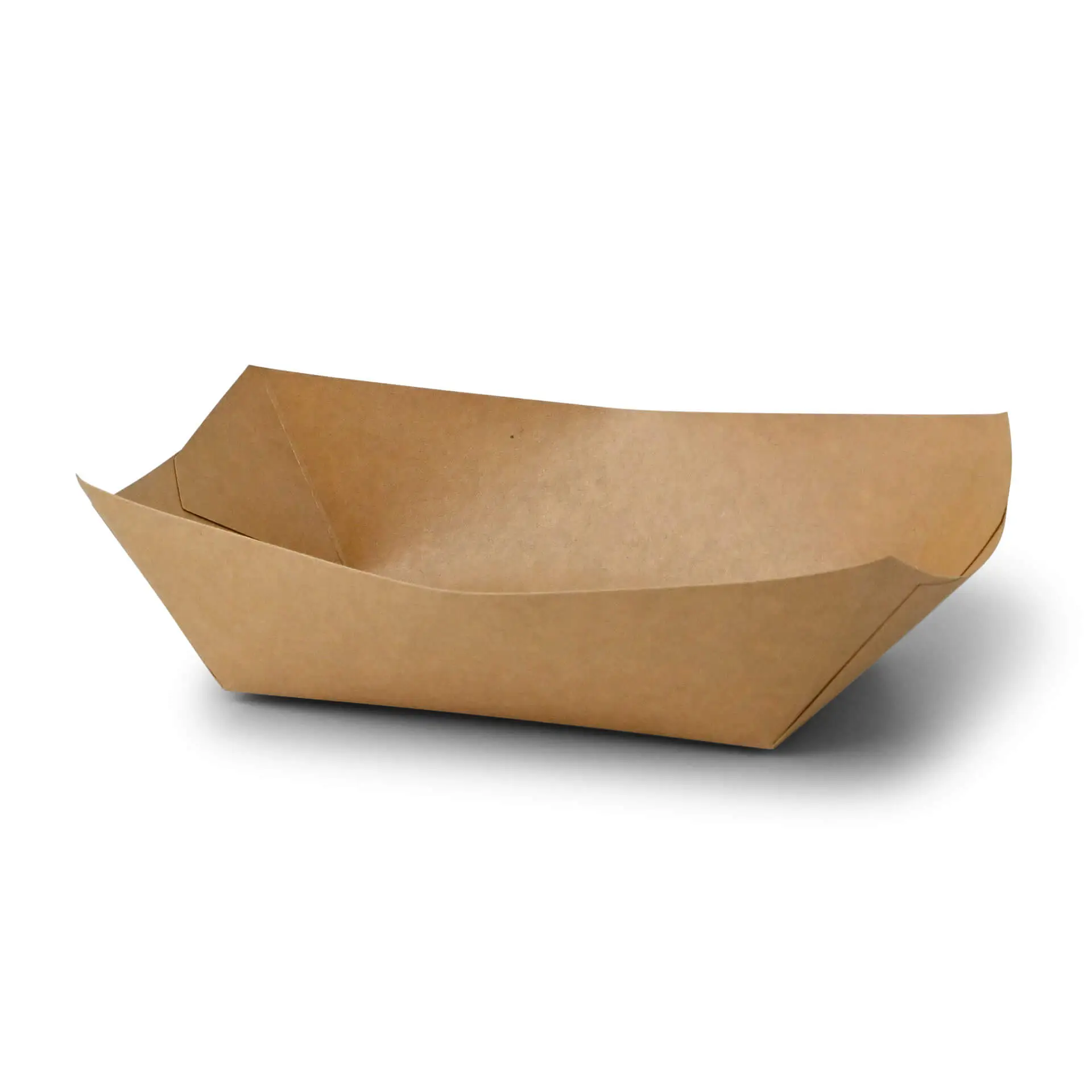 Barquette à snack en carton 800 ml, 21,5 x 16 x 5 cm, marron