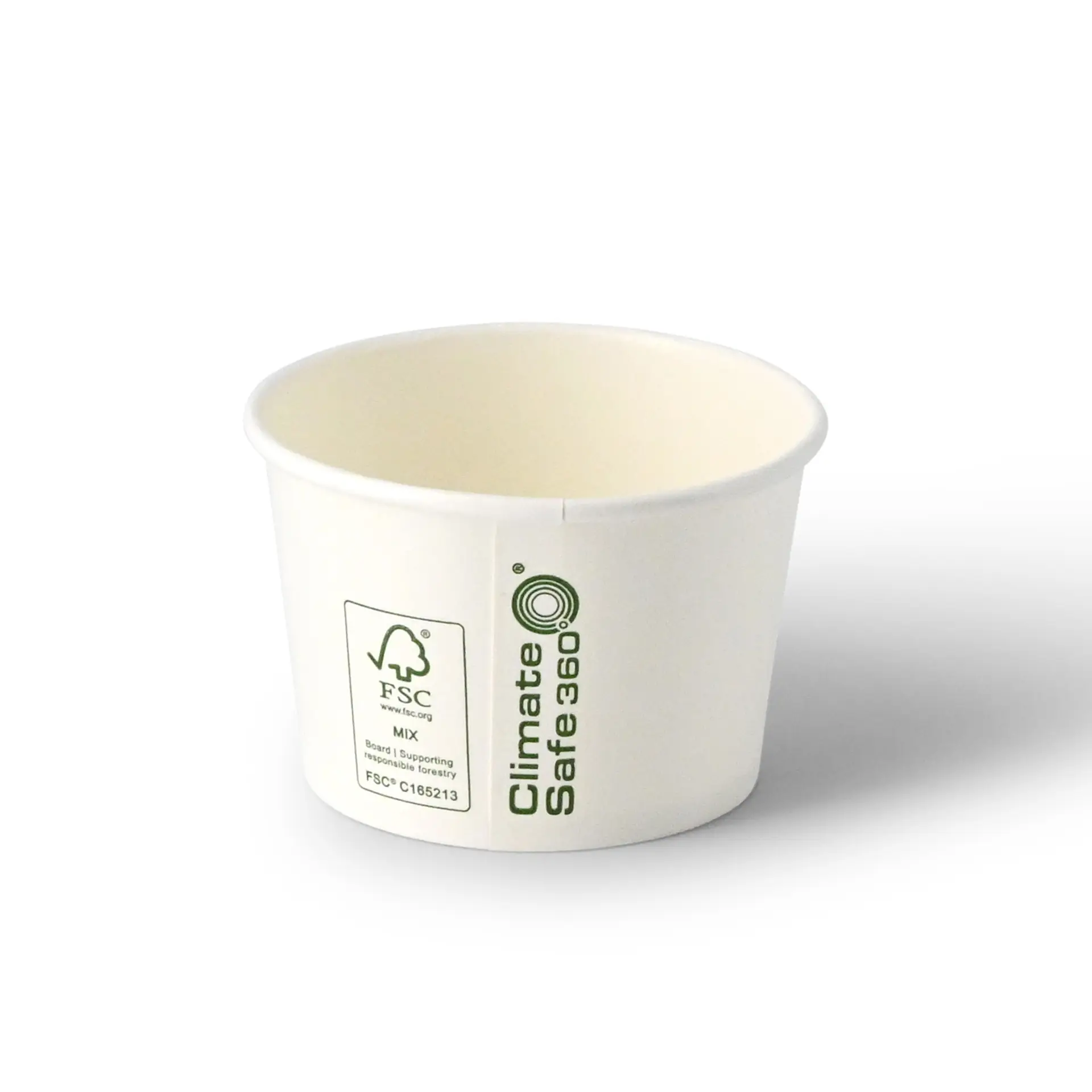 Eisbecher aus Pappe 75 ml, max. 130 ml, Ø 76 mm, weiß Eisbecher aus Pappe 75 ml, max. 130 ml, Ø 76 mm, weiß