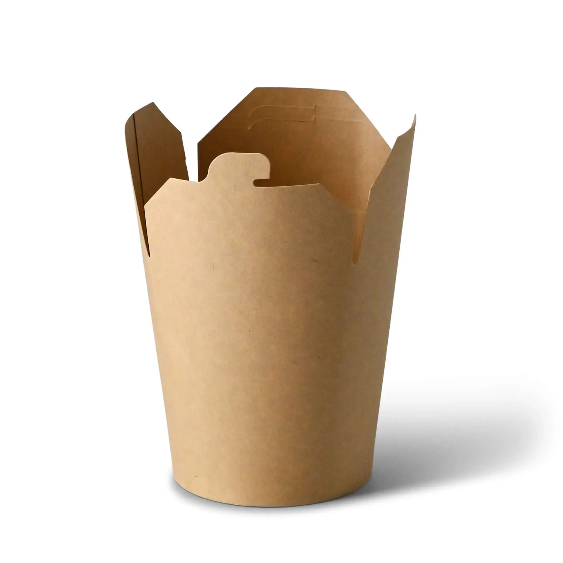 Nudelboxen / Asiaboxen aus Karton (beschichtet) 800 ml, braun