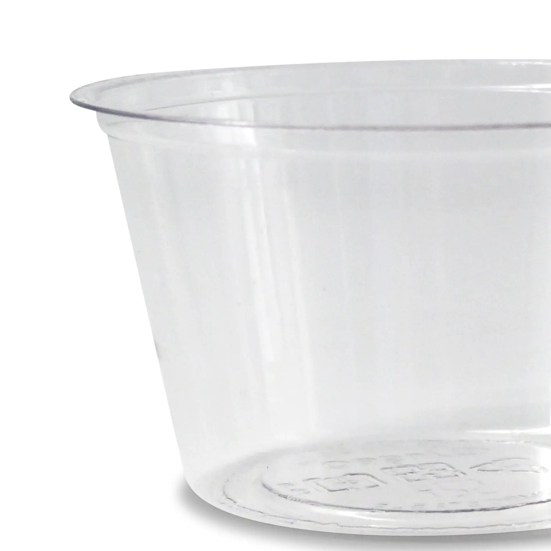 Portionsbecher aus PLA 80 ml, Ø 70 mm, klar