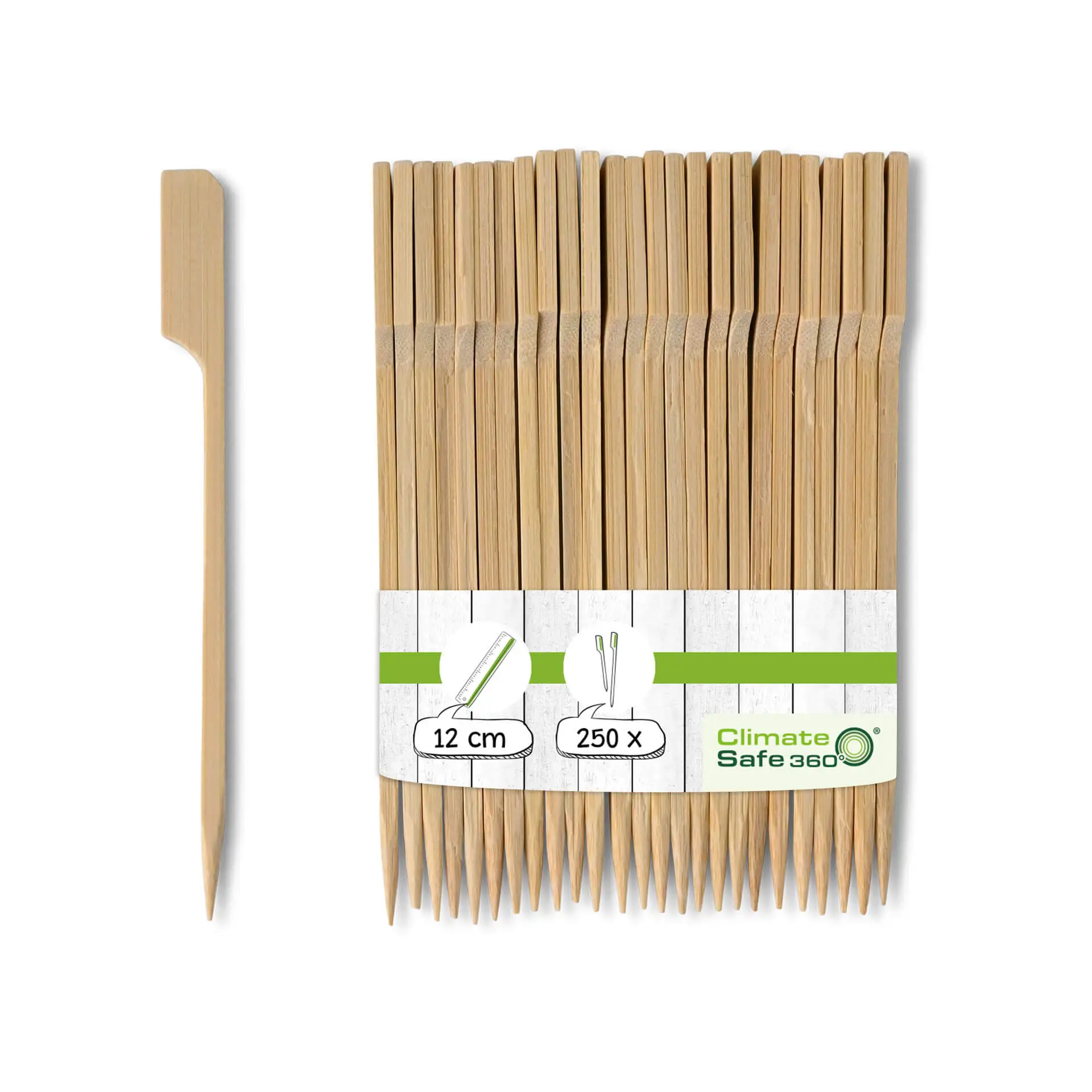Flaggenspiesse aus Bambus, 12 cm, unbehandelt Flaggenspiesse aus Bambus, 12 cm, unbehandelt
