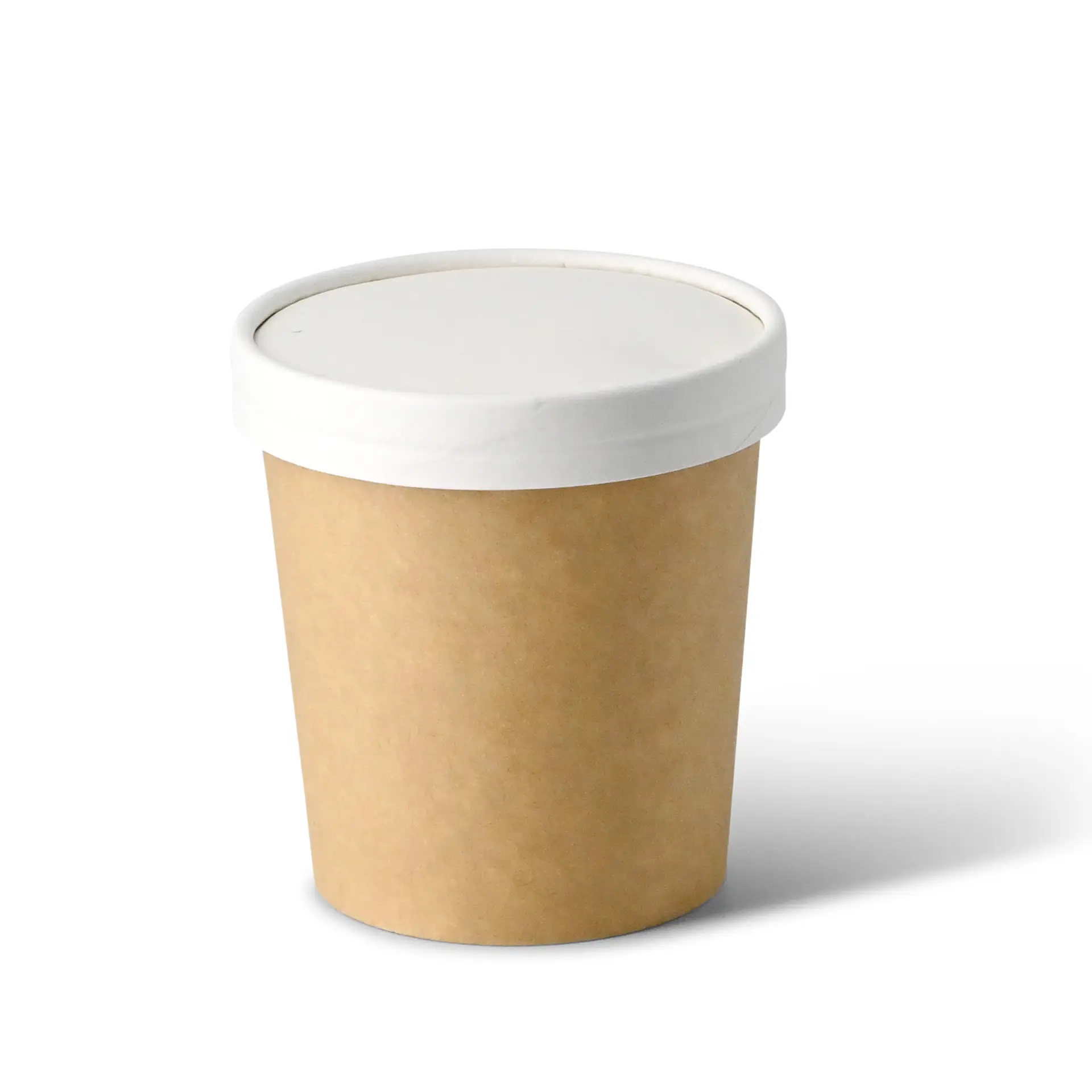 Couvercle en carton blanc pour pot premium, Ø 95 mm