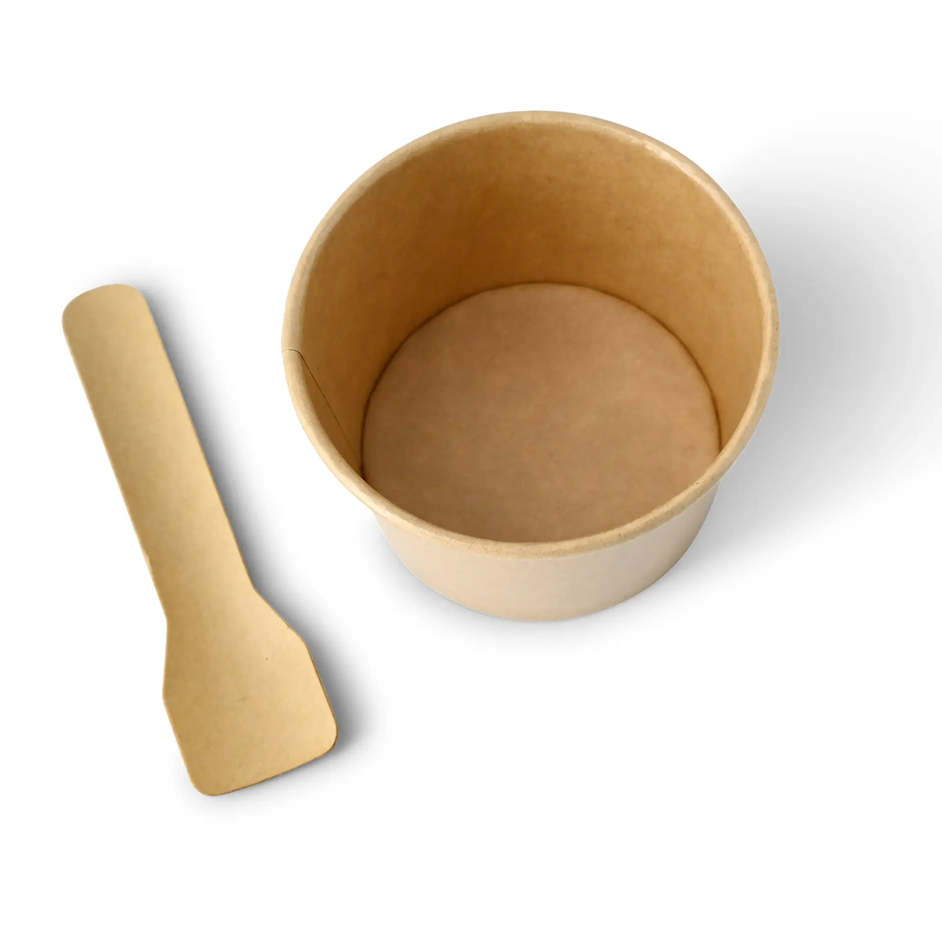 Eisbecher aus Pappe 75 ml, max. 130 ml, Ø 76 mm, braun