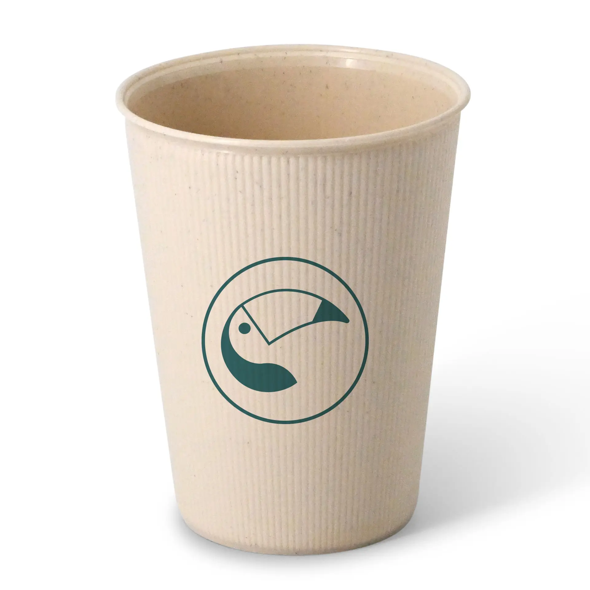 Gobelet réutilisable personnalisé, effet gaufré, 400 ml / 16 oz, Ø 90 mm
