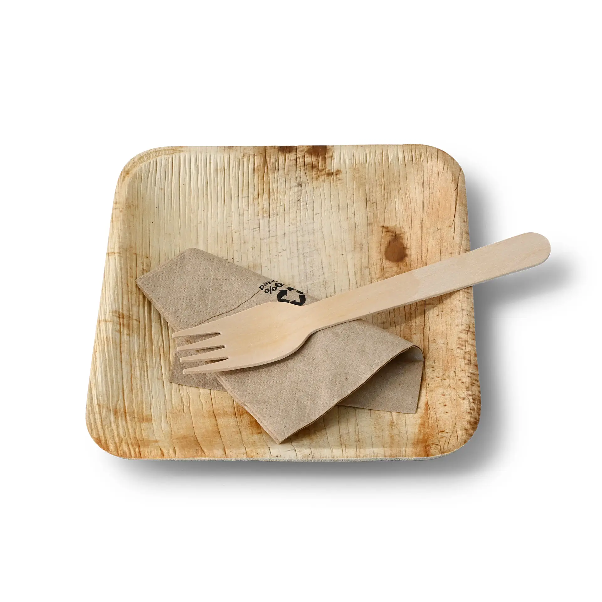 Palmblatt Teller "Palmware®" 15 x 15 cm, quadratisch Palmblatt Teller "Palmware®" 15 x 15 cm, quadratisch