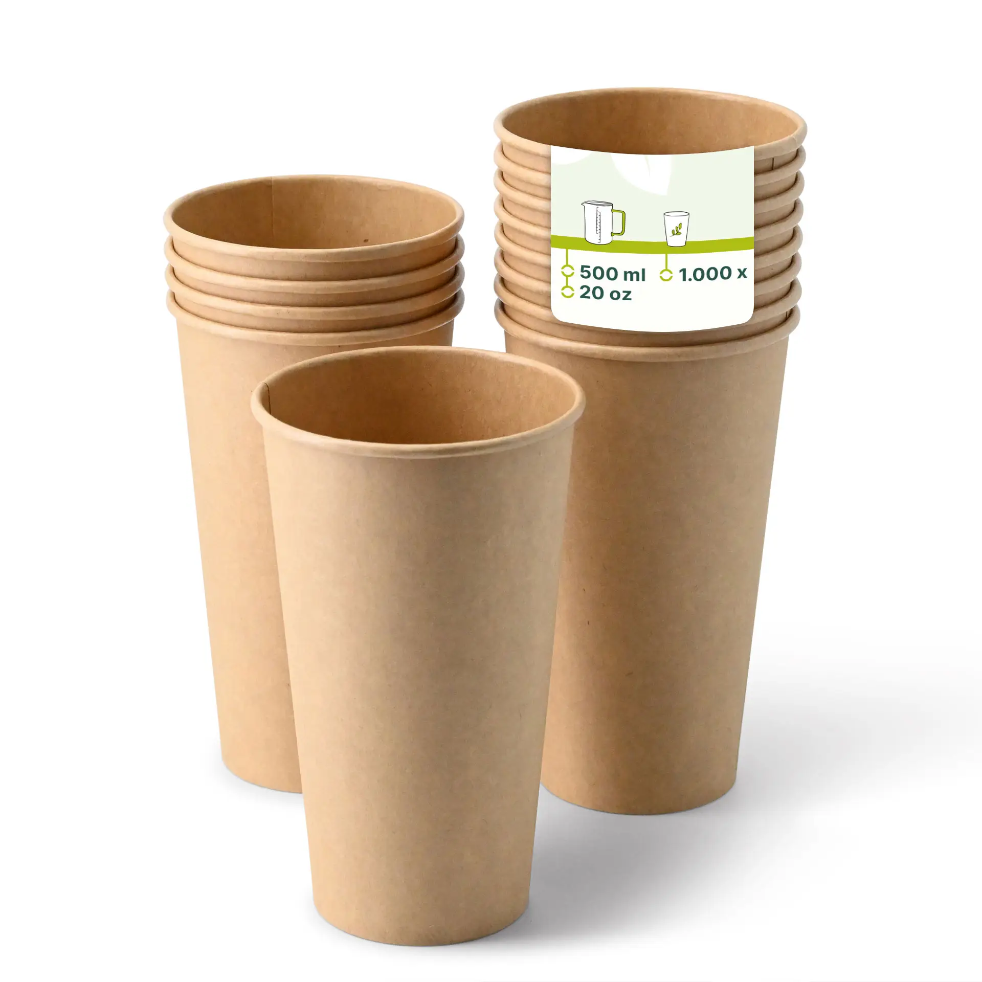Pappbecher 500 ml / 20 oz, Ø 90 mm, braun dhd04550-pappbecher-500-ml-20-oz-90-mm-braun