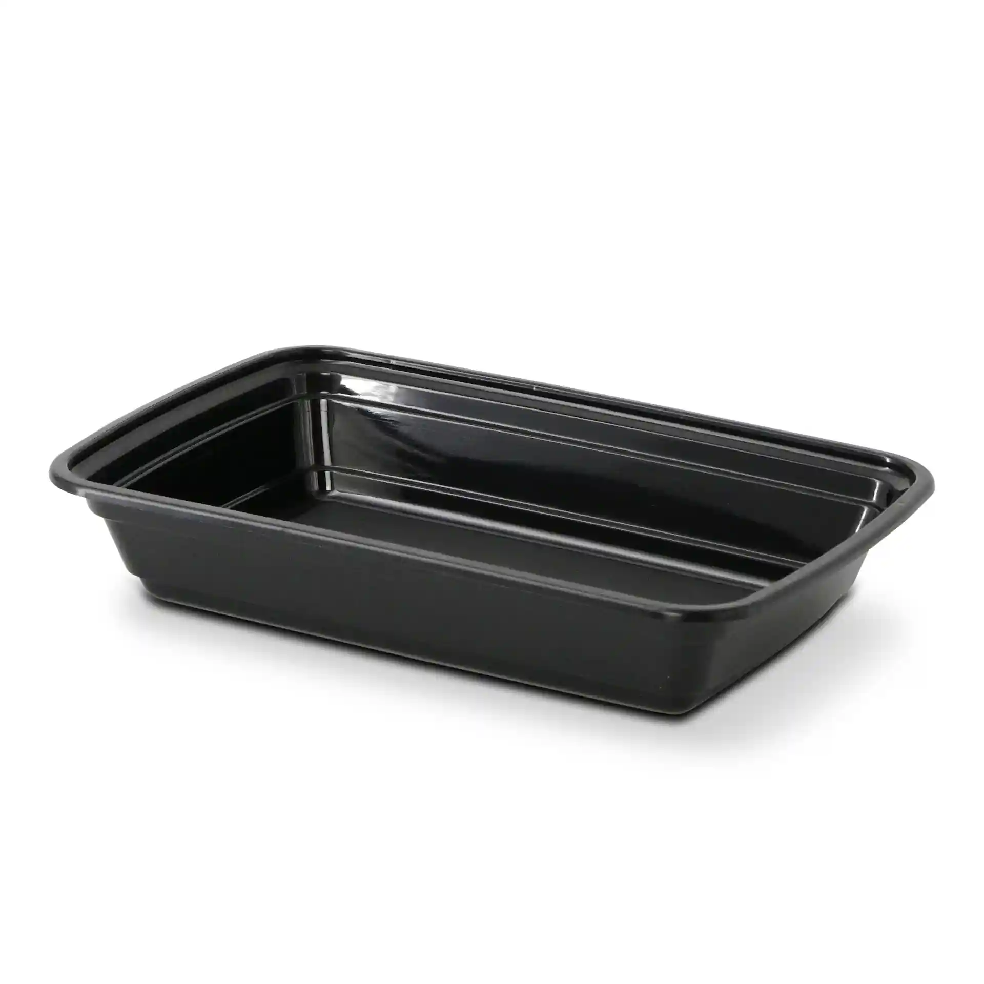 Mehrwegbehälter aus PP 450 ml, rechteckig, schwarz
