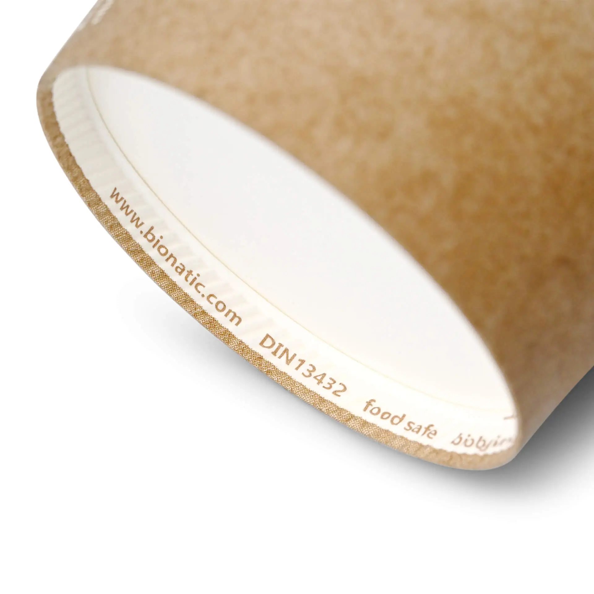 Gobelet en carton kraft brun, 30 cl / 12 oz, Ø 90 mm dhd045361-pappbecher-300-ml-12-oz-90-mm-braun-innen-weiss-4