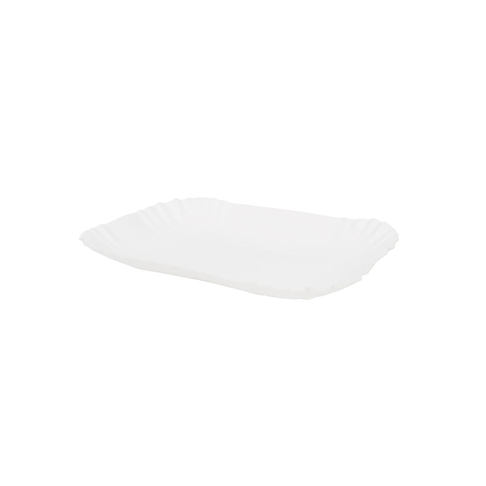 Pappschalen 18 x 13 x 3 cm, weiß, rechteckig